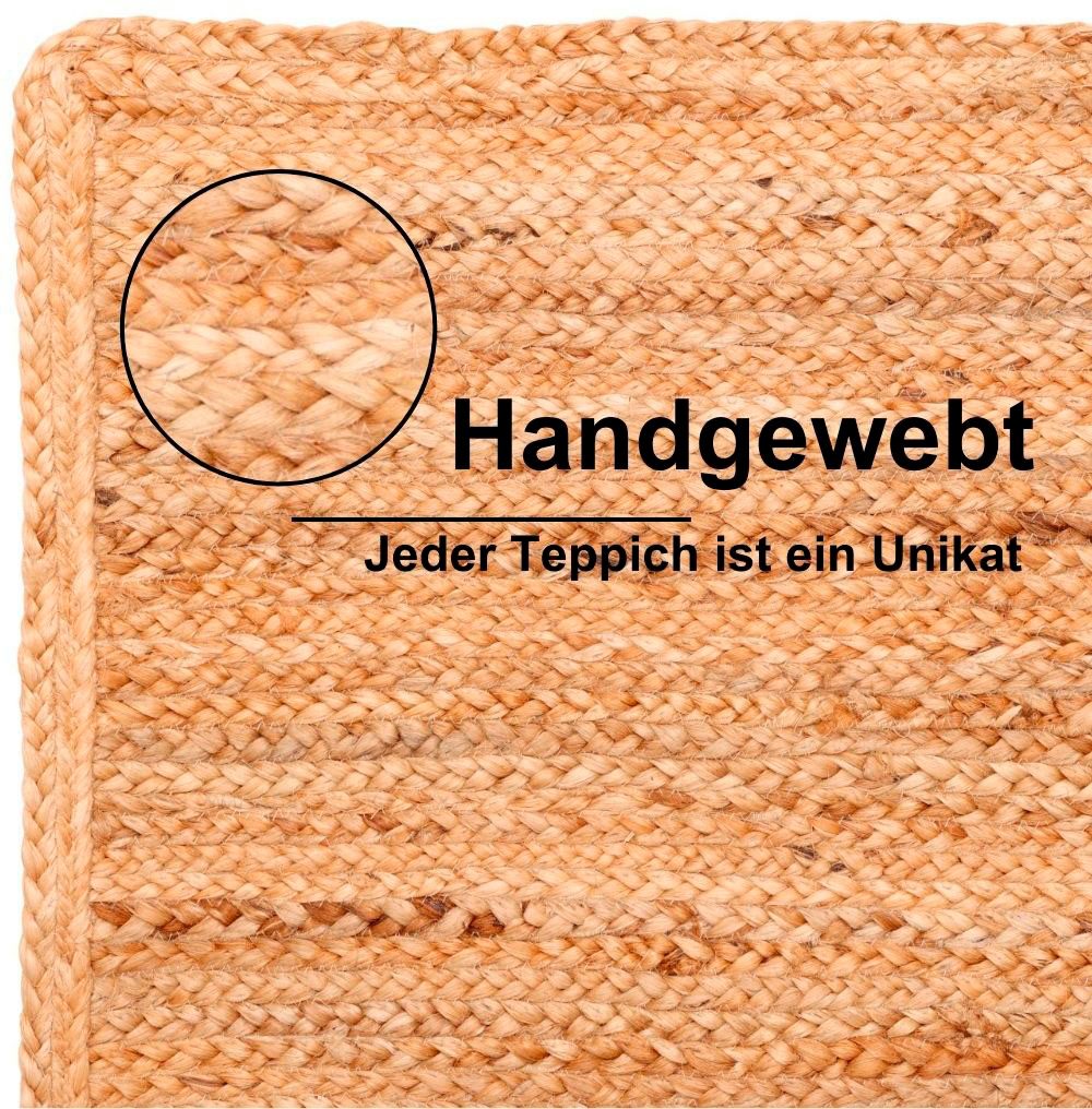 Myflair Möbel & Accessoires Set slaapkamerkleedjes Lola Omkeerbaar tapijt, handgeweven, natuurvezel, Boho-stijl, loper-set