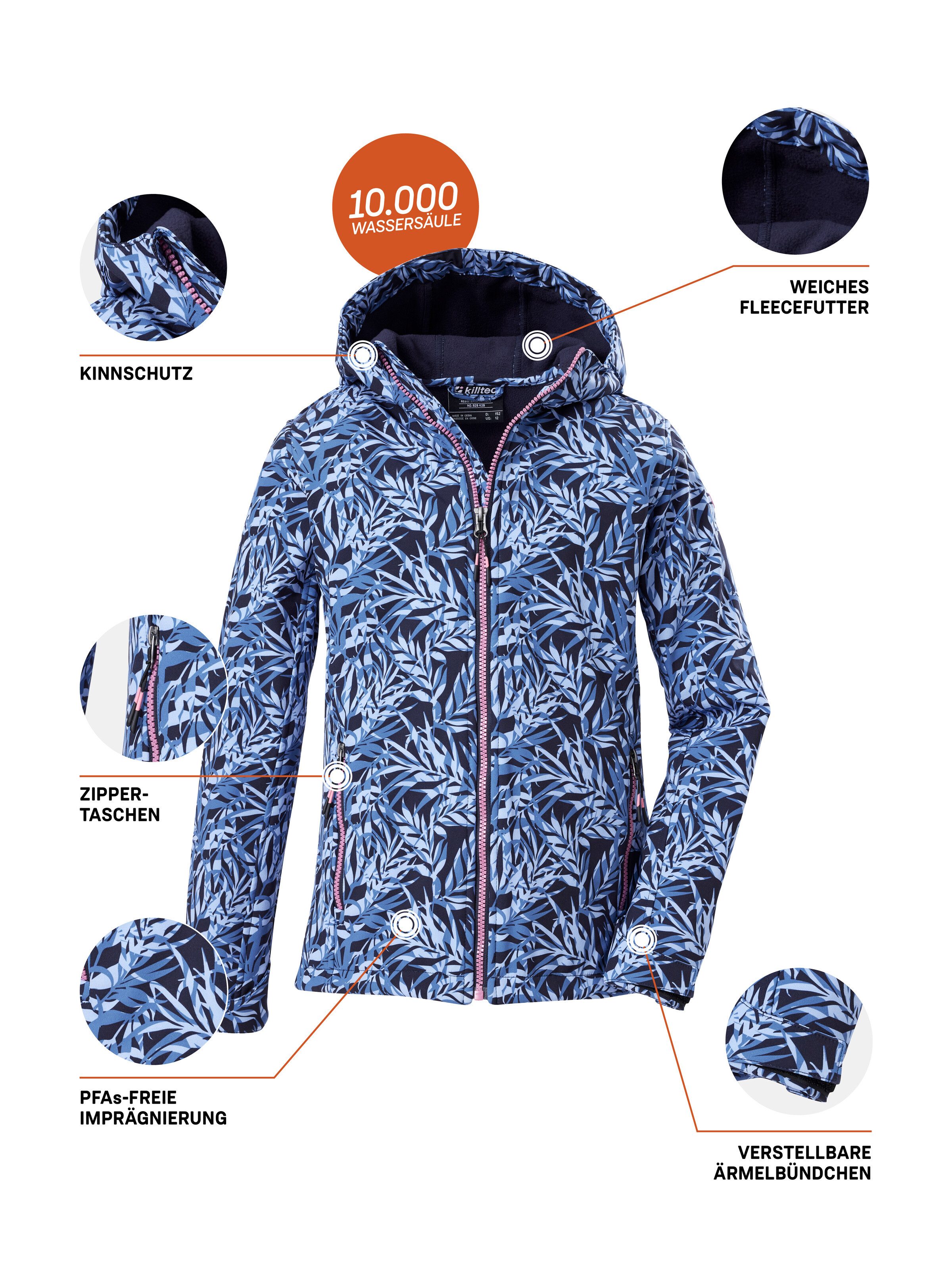 Killtec Softshell-jack Meisjes Softshell-jack Print