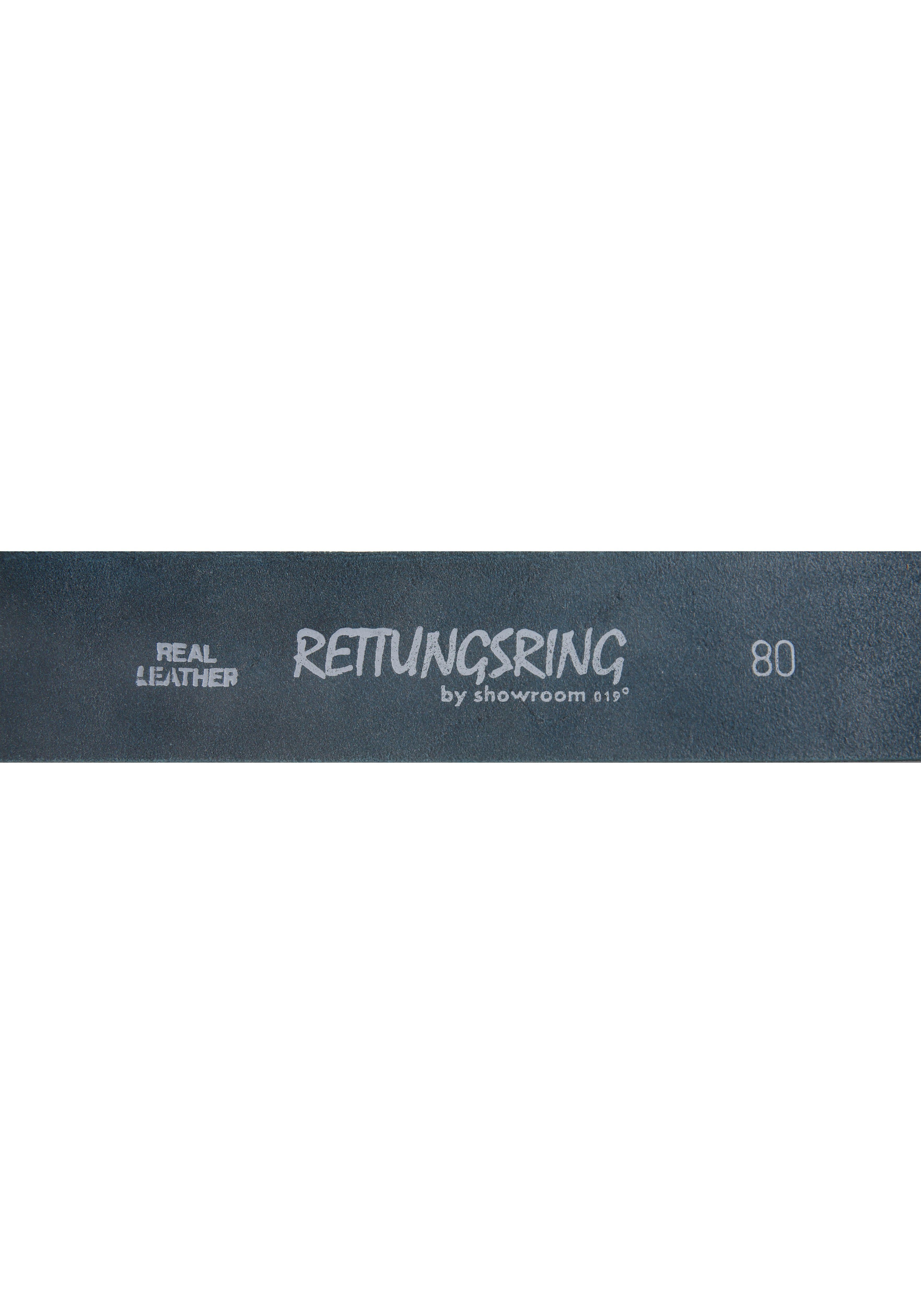 RETTUNGSRING by showroom 019° Leren riem met verwisselbare sluiting "straw knoop"