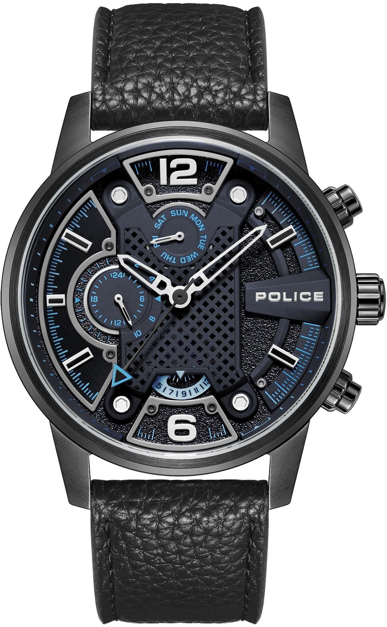 Police Multifunctioneel horloge LANSHU, PEWJF2203306 Horloge, quartzhorloge, herenhorloge, datum