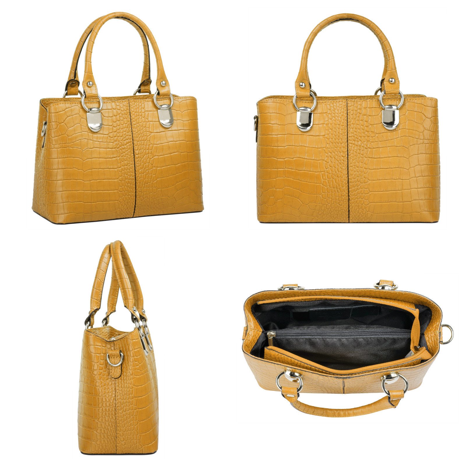 Cluty Schoudertas echt leer, made in italy