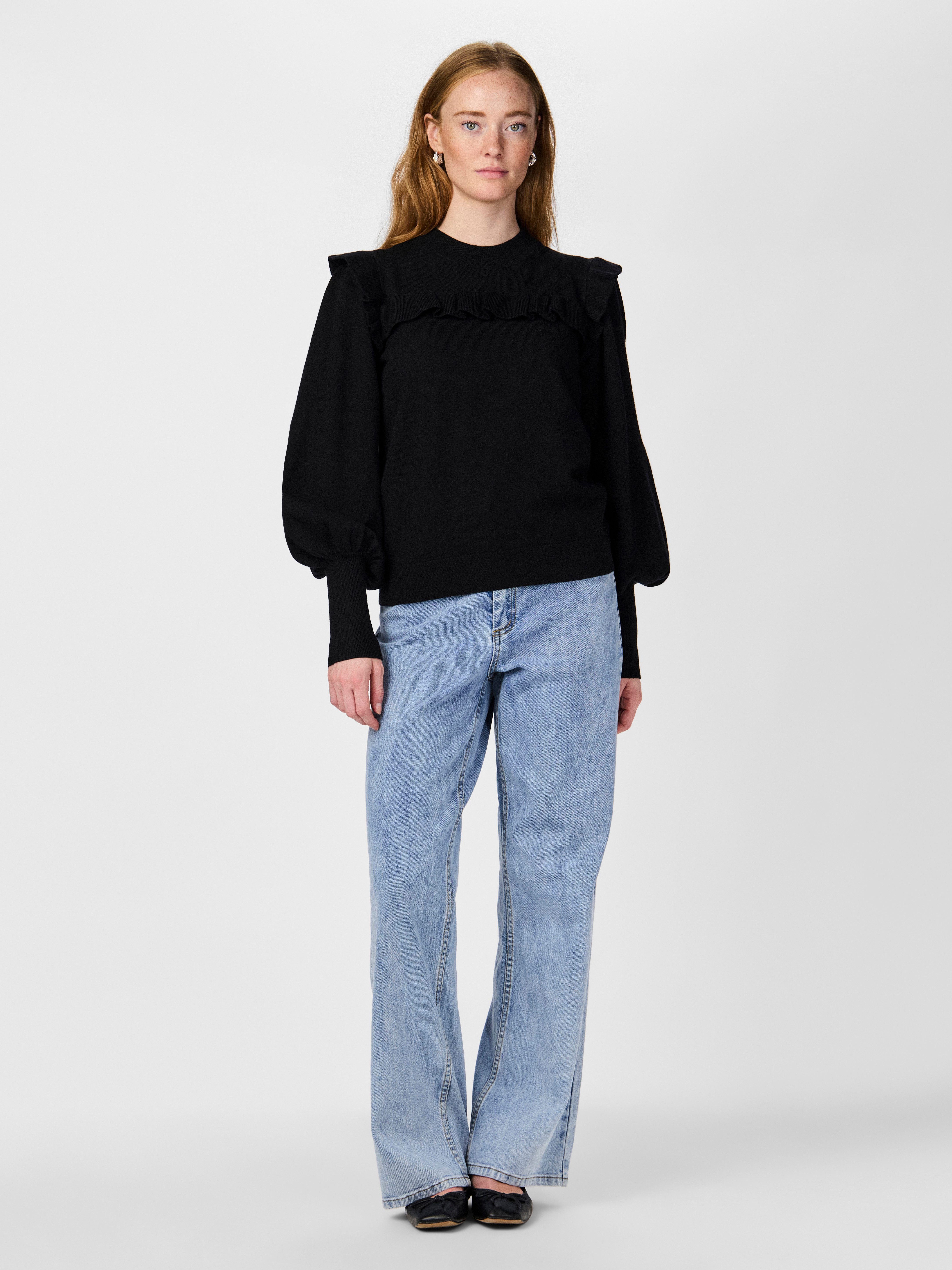 Y.A.S Trui met staande kraag YASJUM LS KNIT PULLOVER S. NOOS