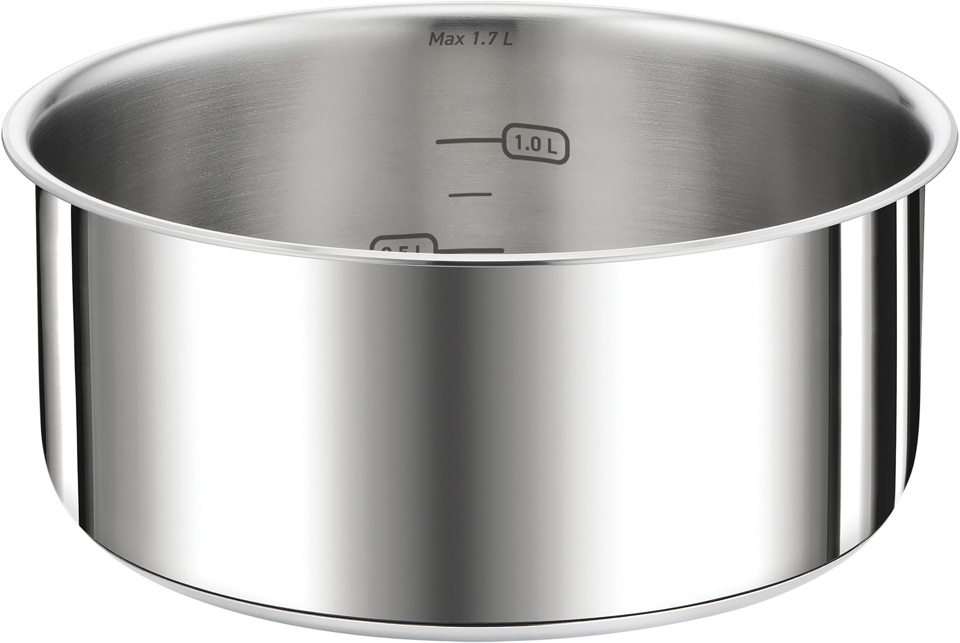 Tefal Pannenset L898S4 Ingenio Preference, kookpan set inductie, stapelbaar, ruimtebesparend (set, 4-delig)