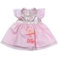 baby annabell poppenkleding little sweet kleid, 36 cm met kleerhanger roze