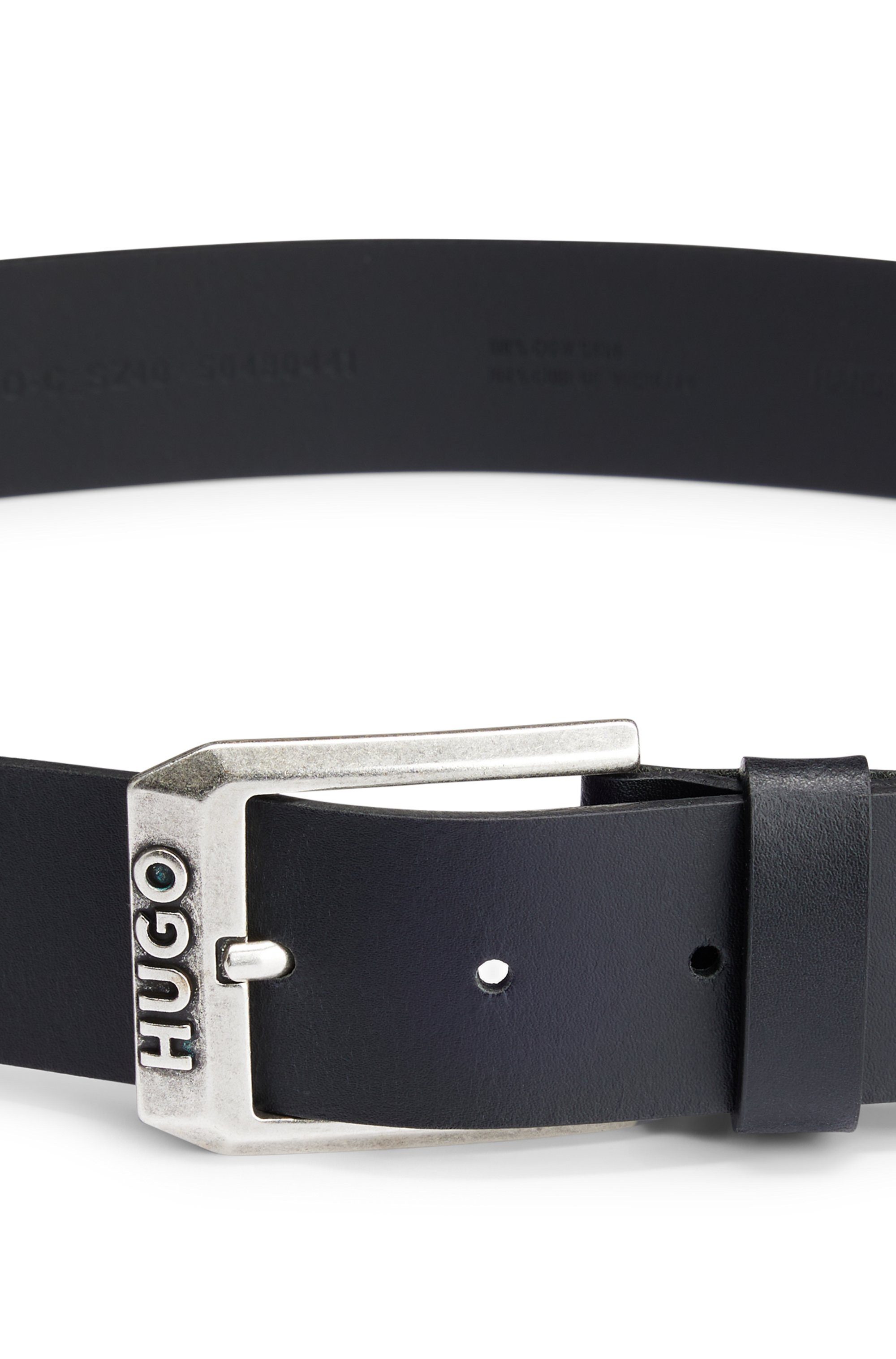 HUGO Leren riem Gelio Sz40 Met merkembleem van HUGO