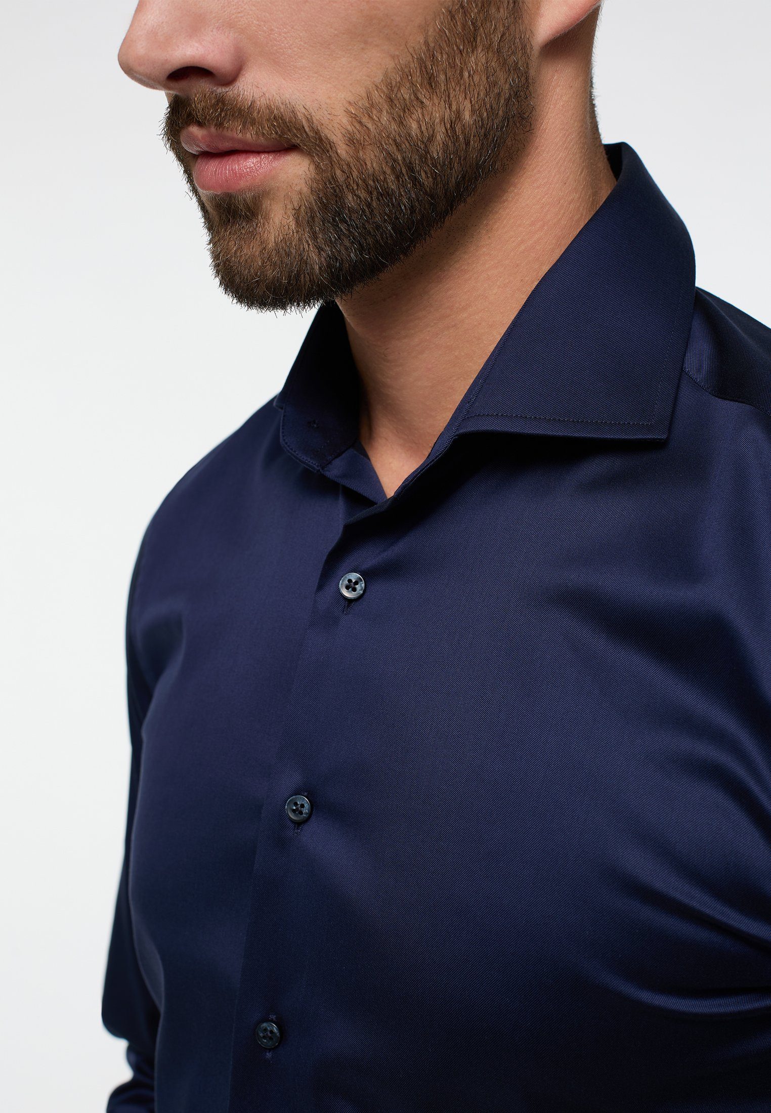 Eterna Overhemd met lange mouwen Slim fit NON IRON (strijkvrij)