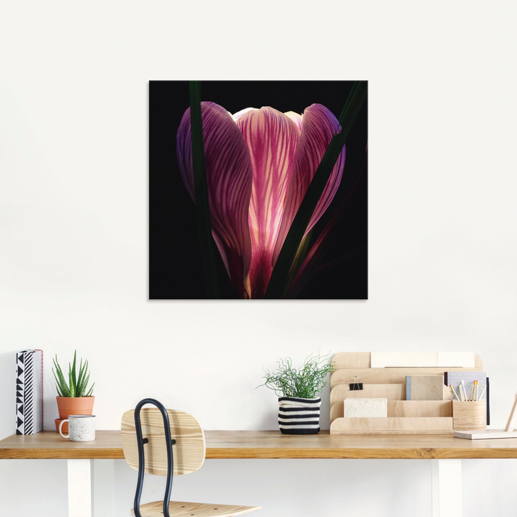 Artland Print op glas Verlicht in verschillende maten