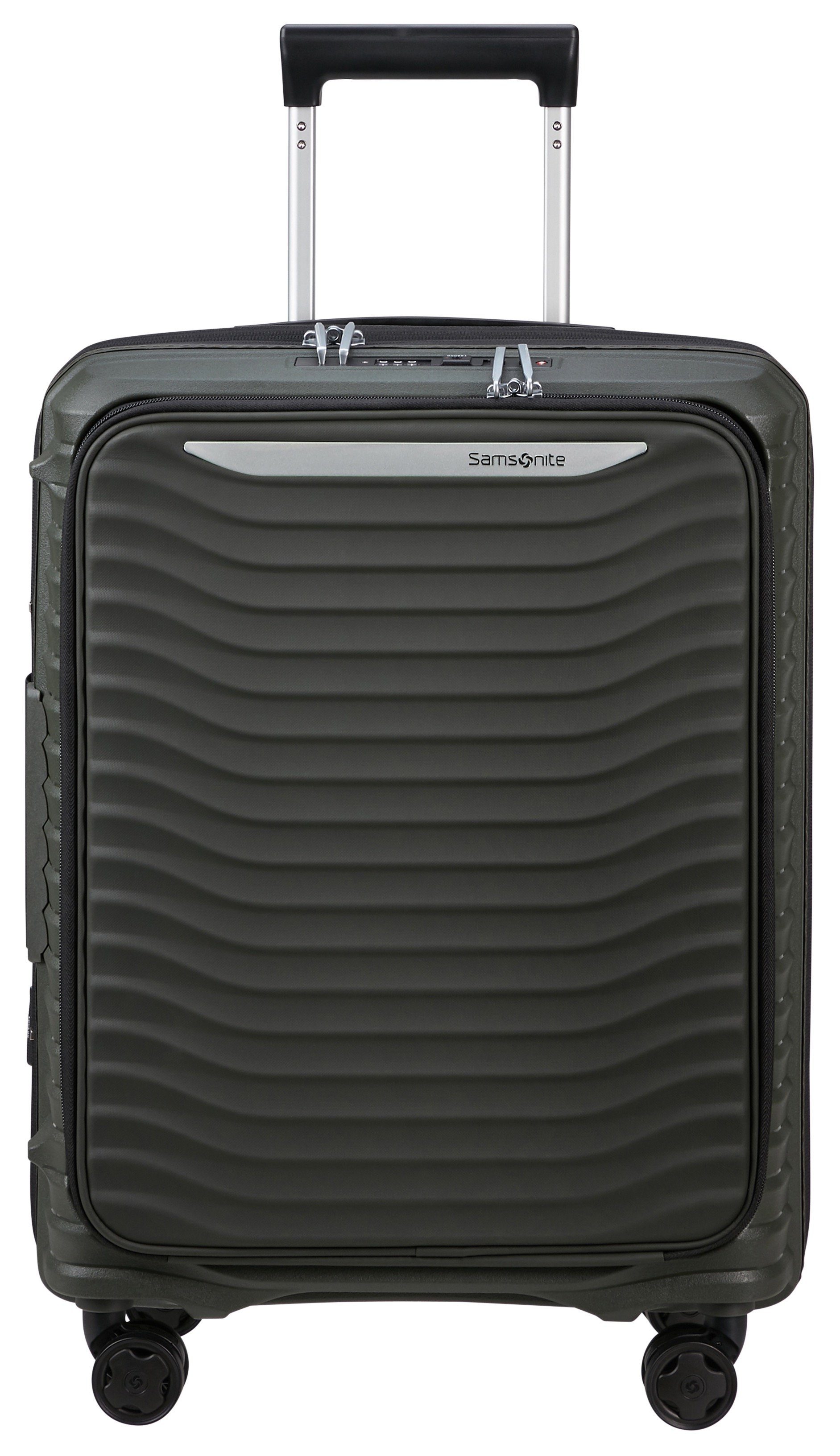 Samsonite Hardshell-trolley UPSCAPE 55 Easy-access voorkant vak handbagage harde koffer TSA-cijferslot unisex koffers & reistassen maat 55 cm groen
