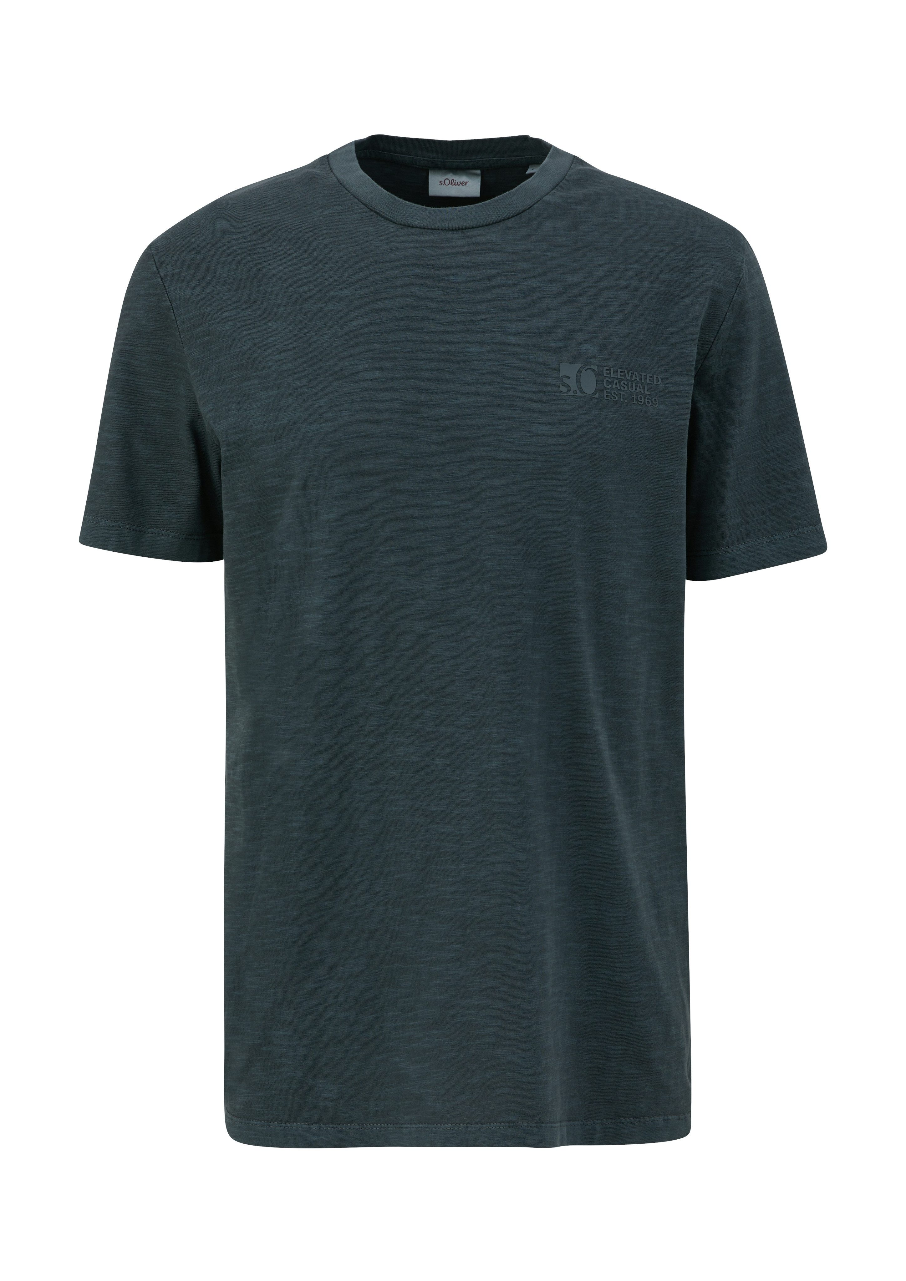 s.Oliver T-shirt in gemêleerde look