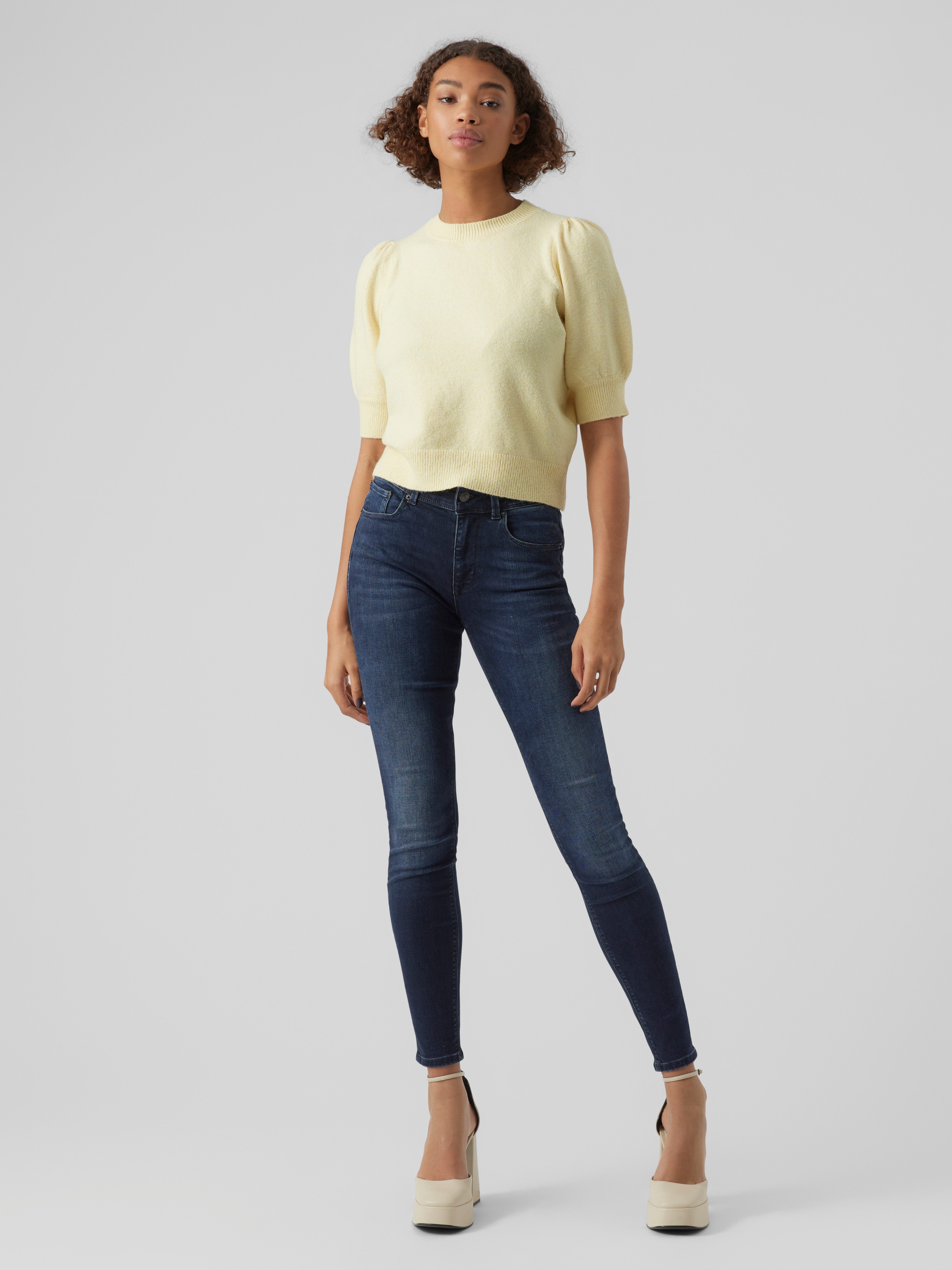 Vero Moda Trui met korte mouwen VMDOFFY 2/4 O-NECK PULLOVER GA NOOS