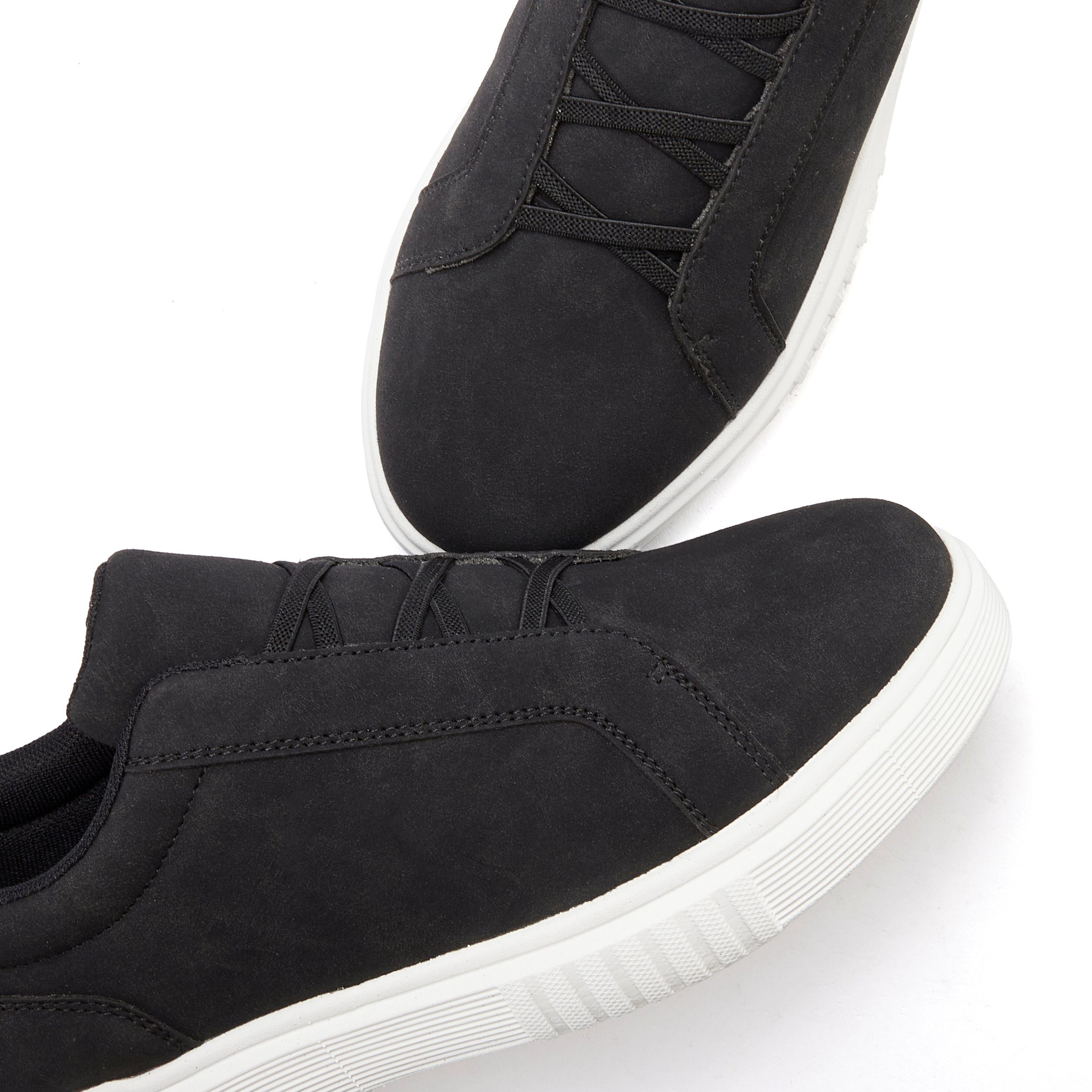 John Devin Sneakers Vrijetijdsschoen, met elastische banden voor snel instappen, unisex vegan