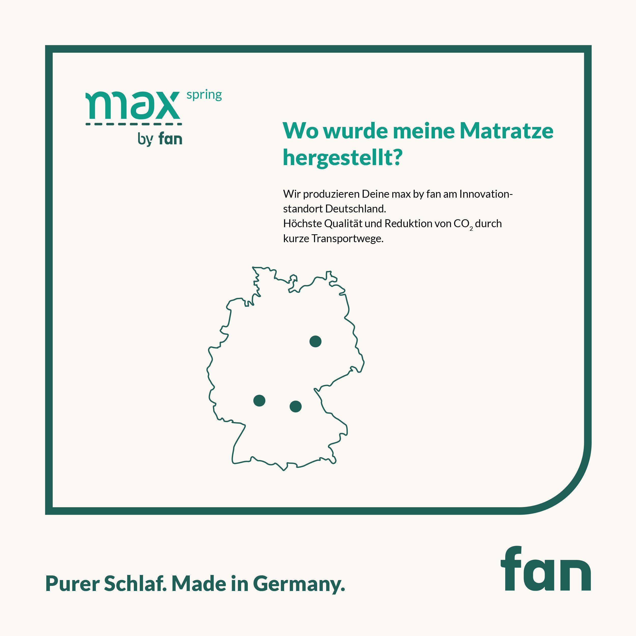 f.a.n. Frankenstolz Pocketveringsmatras Max spring by fan, 90x200 cm, 140x200 & andere maten hoogte 18 cm