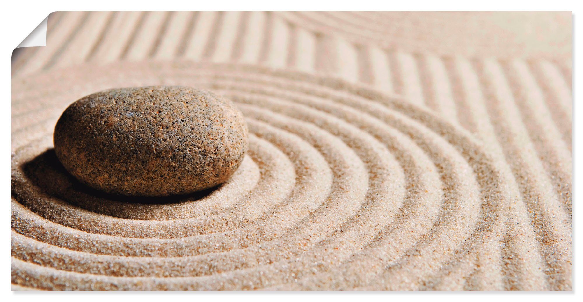 Artland Artprint Mini zen tuin - zand als artprint op linnen, poster, muursticker in verschillende maten