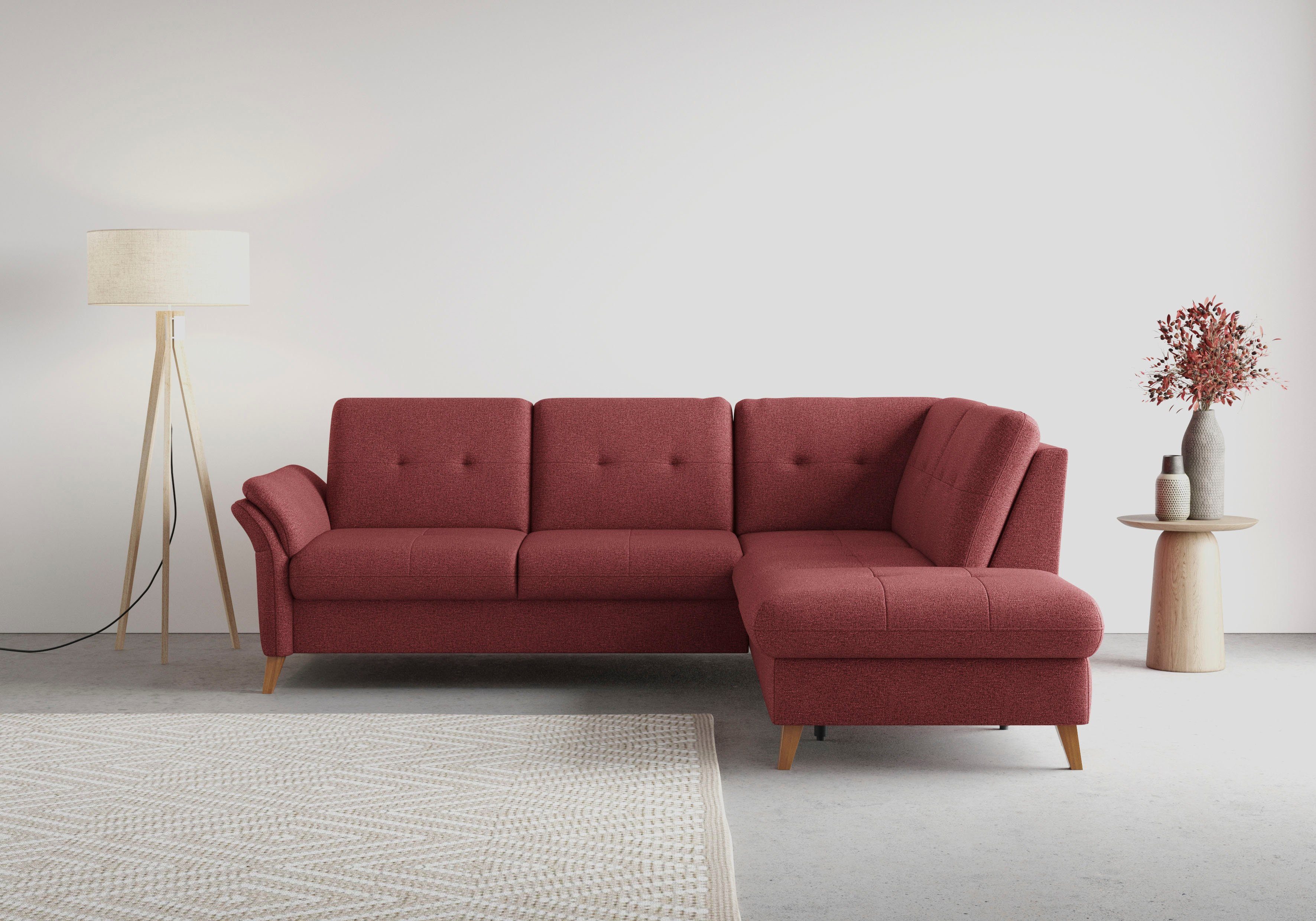 sit&more Hoekbank Göteborg inclusief zitdiepteverstelling, optioneel met bedfunctie & bedlade