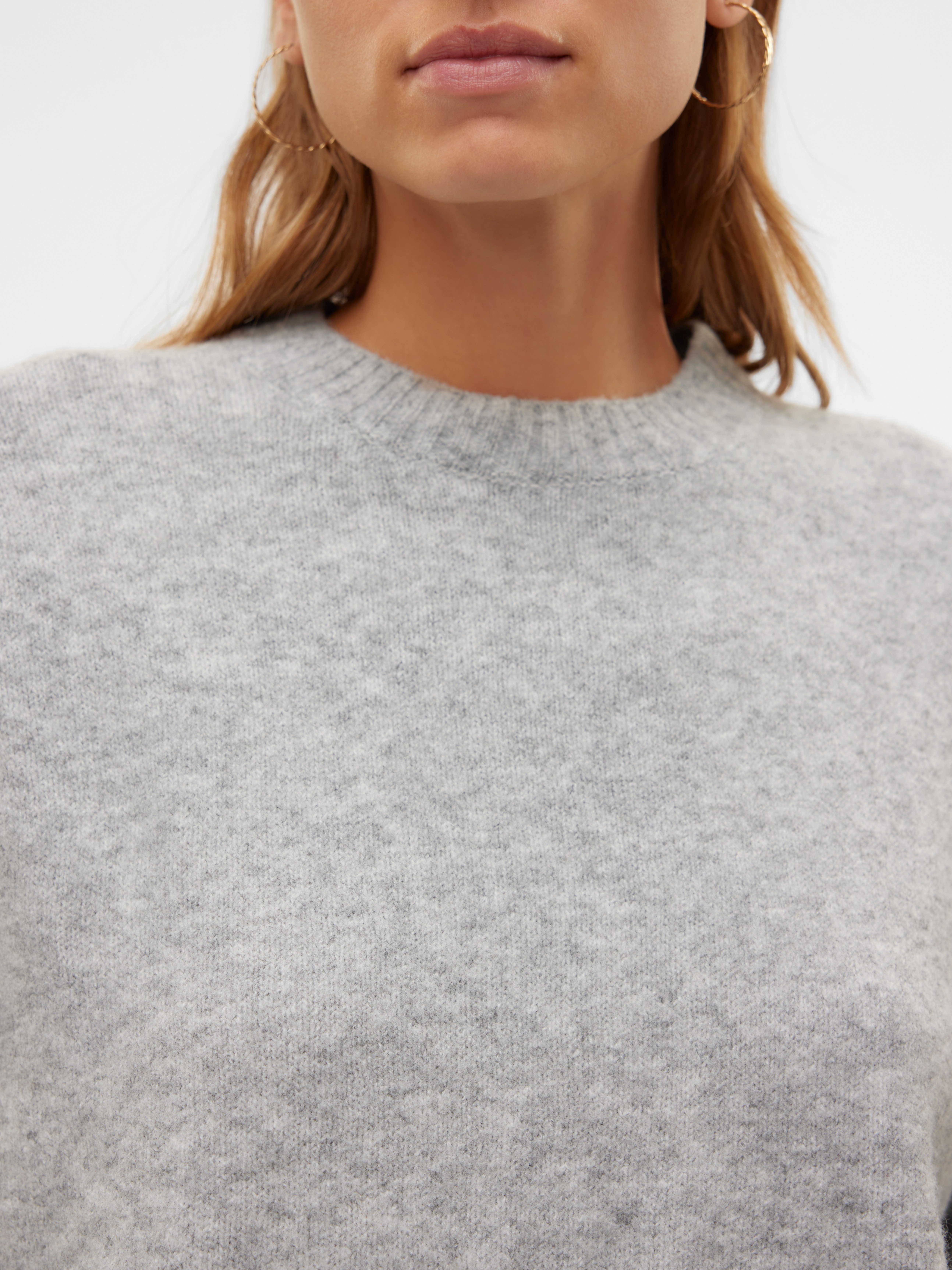Vero Moda Gebreide trui VMBOOM LS O-NECK PULLOVER GA NOOS