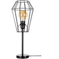 britop lighting tafellamp endorfina decoratieve lamp van metaal, bijpassende lm e27 - exclusief, made in europe (1 stuk) zwart