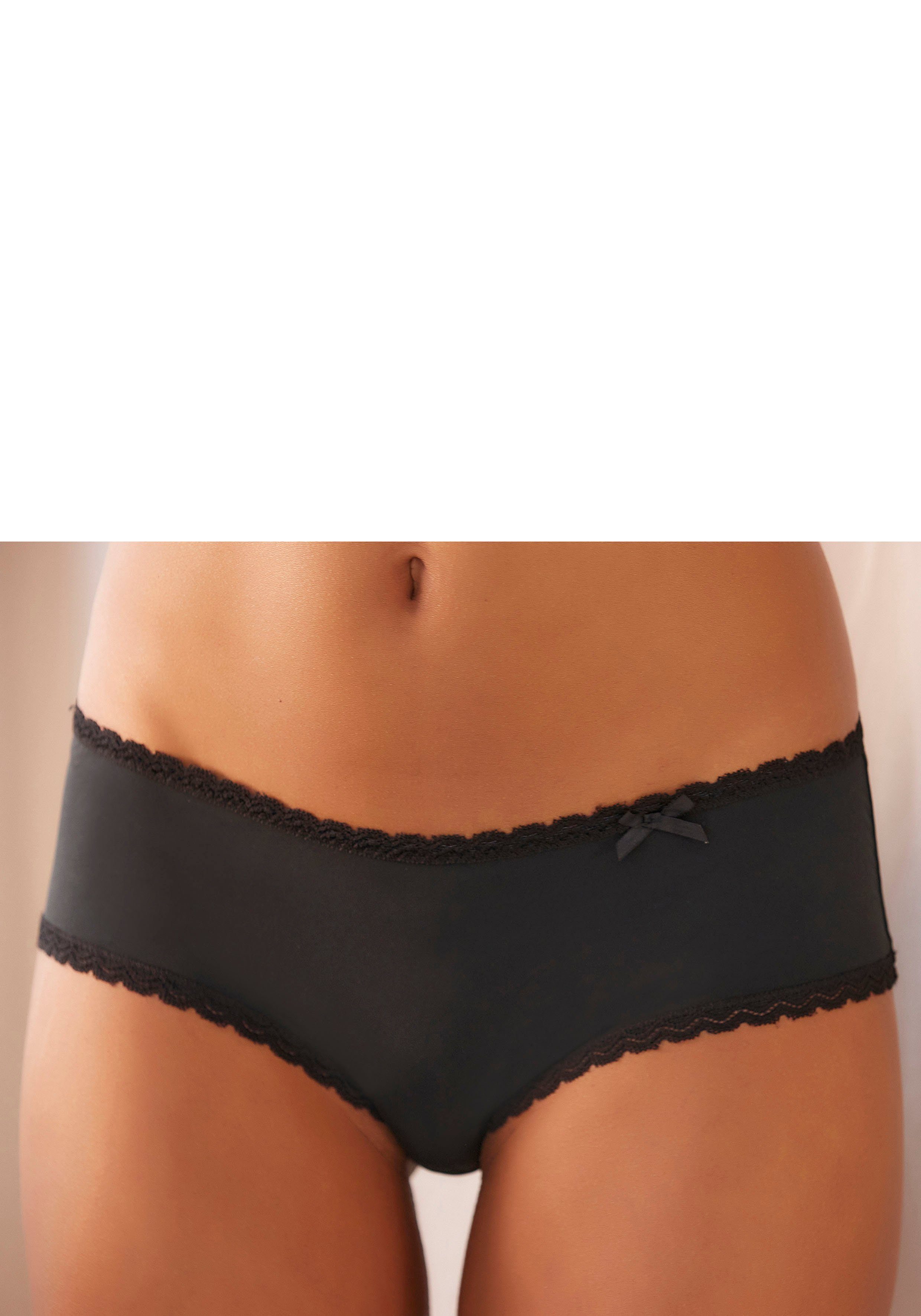 s.Oliver RED LABEL Beachwear Hipster Camille met fijne kanten rand