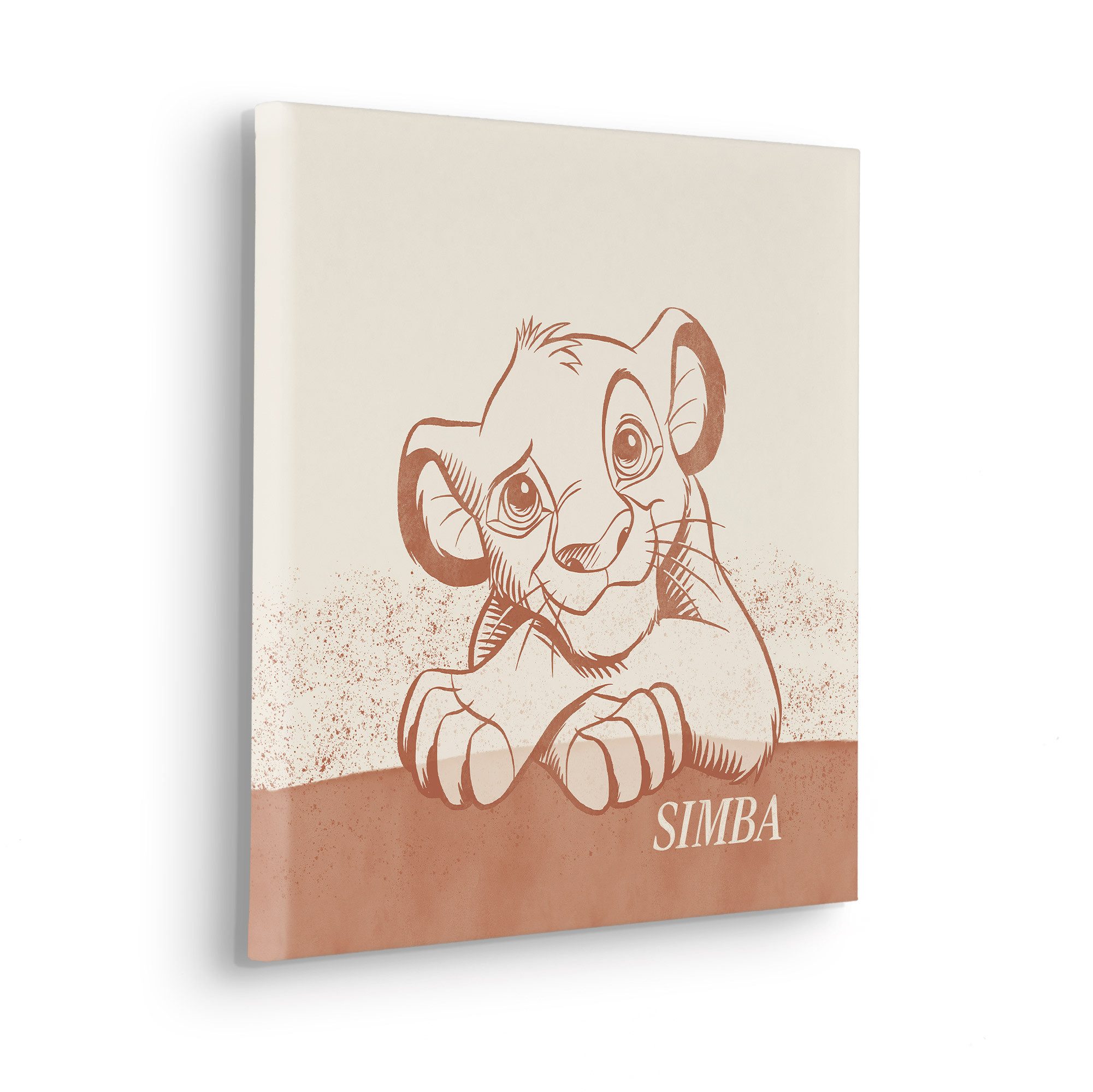 Komar Artprint op linnen Disney The Lion King It´s Simba 40 x 50 cm (breedte x hoogte) - kinderkamer, decoratie (1 stuk)
