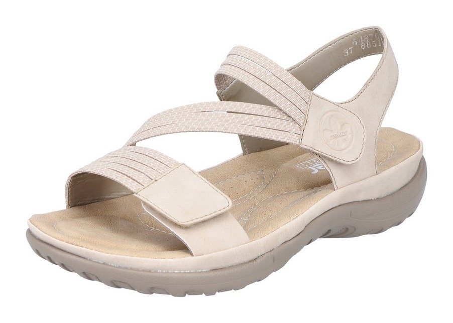 Rieker Sandalen zomerschoen, sandaal, sleehak, met elastieken