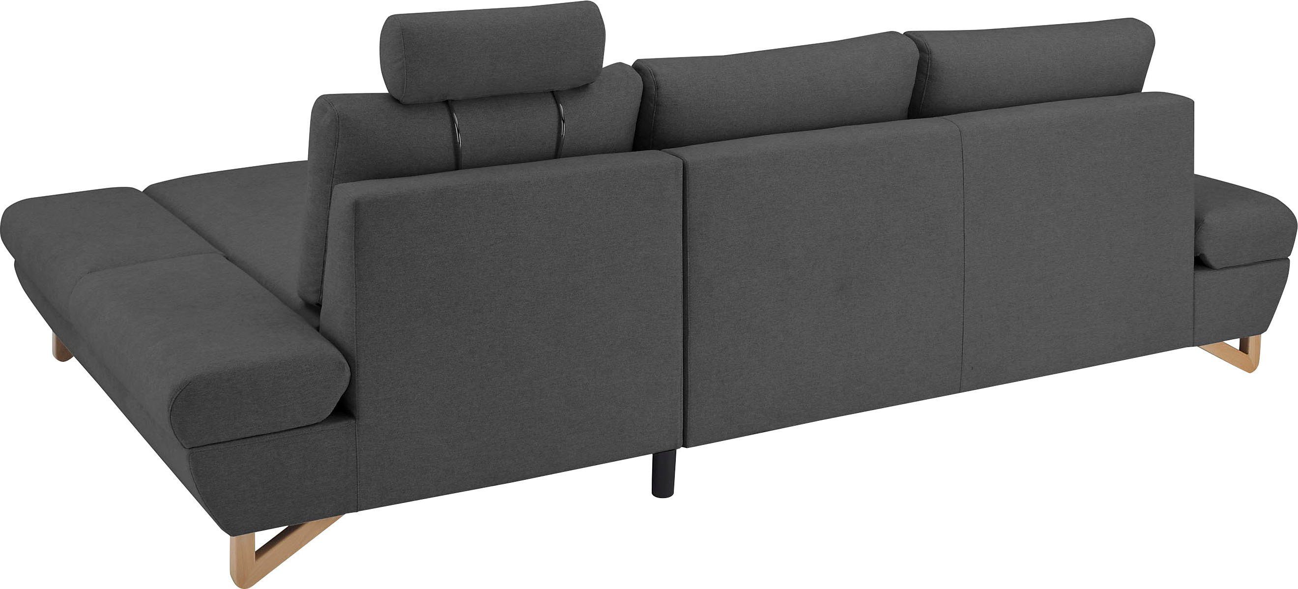 INOSIGN Slaapbank City/Giron comfortabele slaapbank (ligoppervlak 245 x 138 cm) en bedlade