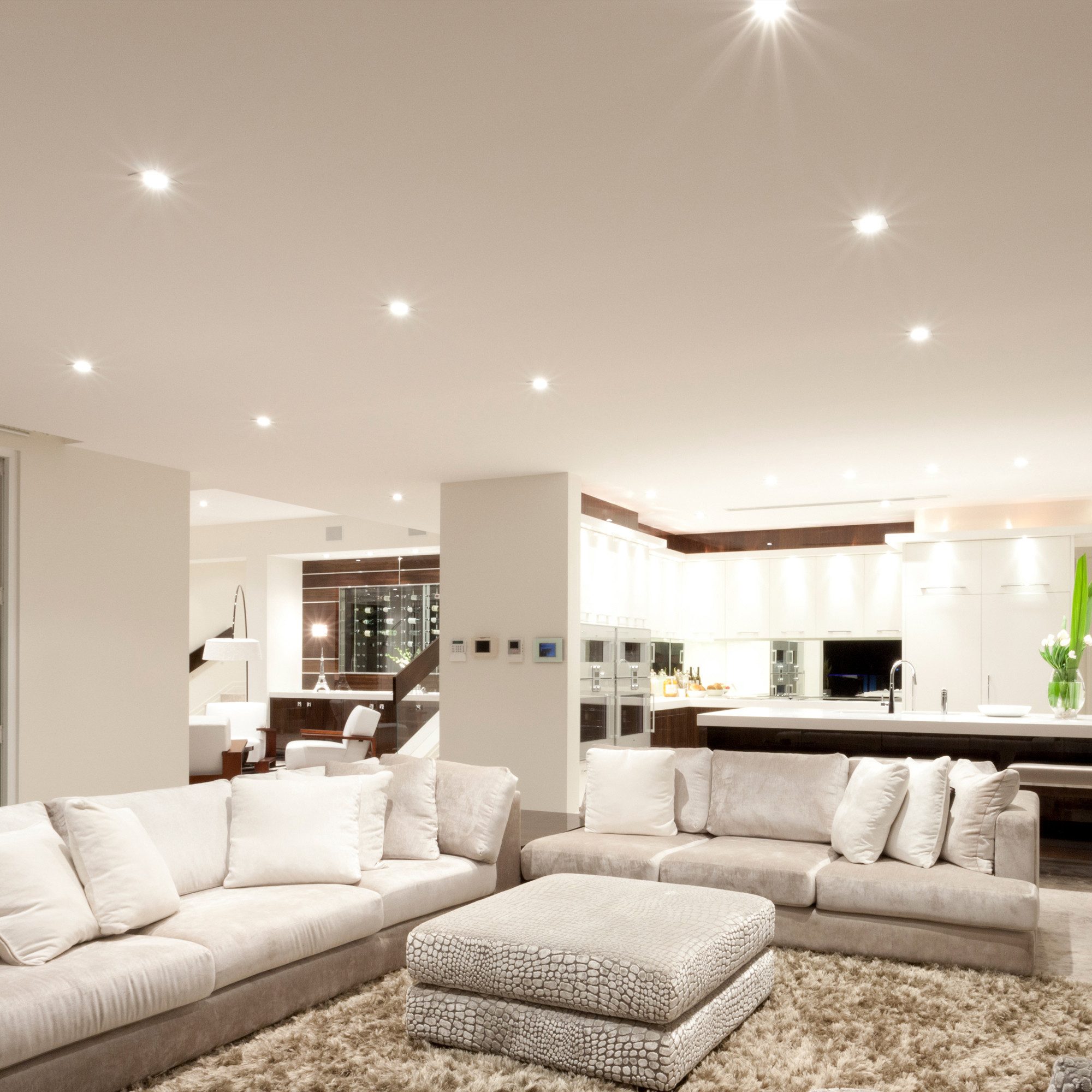 B.K.Licht Inbouwlamp BK_EL1618 6-delig set LED inbouwspots, ultra-dun, IP20 plafondspots (6-delig)