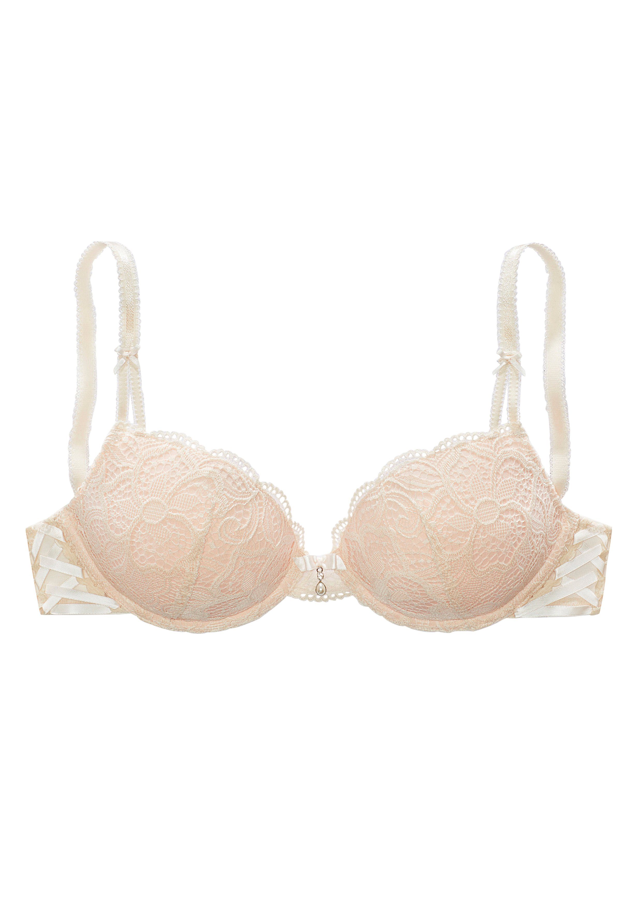 Lascana Push-up-bh Nikoletta met opwindende bandjes aan de zijkanten, sexy lingerie, sexy ondergoed
