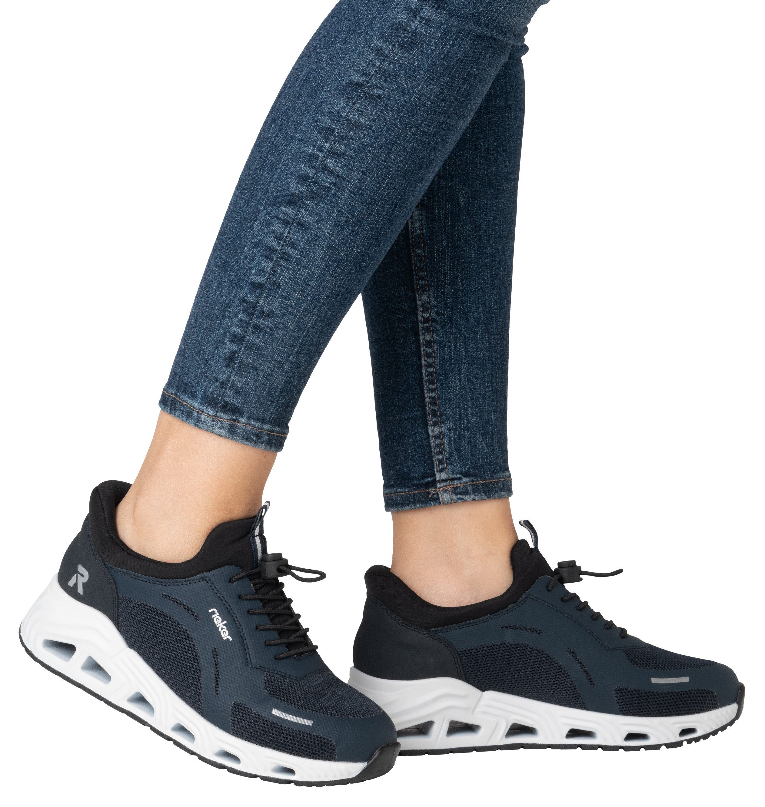 RIEKER Sport Slip-on sneakers Ready2GO , vrijetijdssneaker, lage schoen, instapschoen met snel sluiting