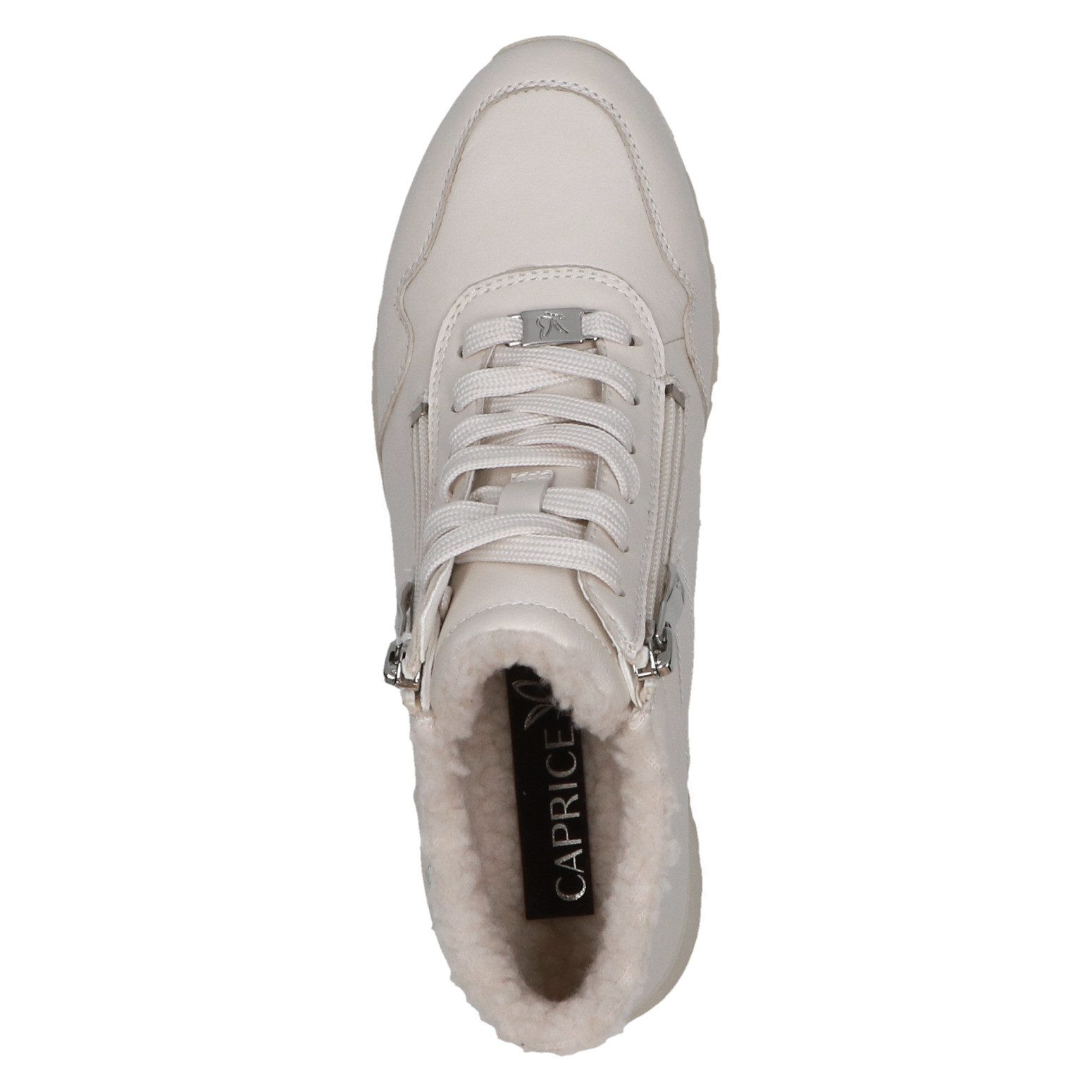 Caprice Sneakers met sleehak winterlaarzen, veterschoenen, high-top sneaker, in comfortabele breedte