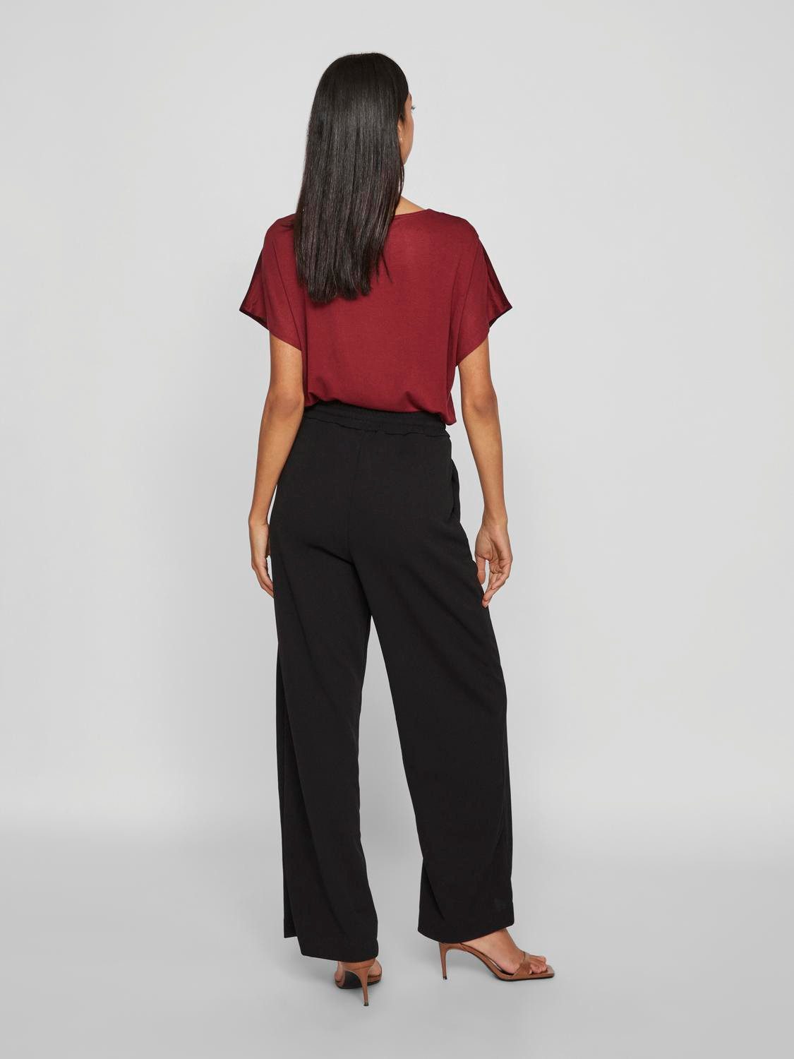 Vila Comfortbroek VICLUA HW WIDE PANTS-NOOS