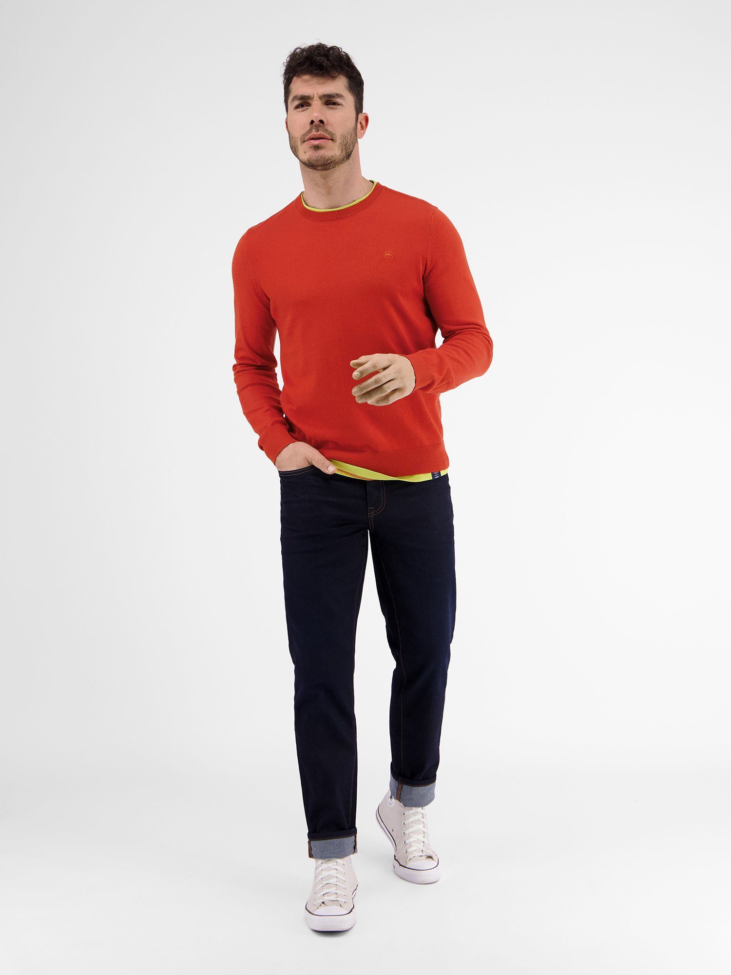 Lerros Gebreide trui LERROS casual vlakgebreide pullover