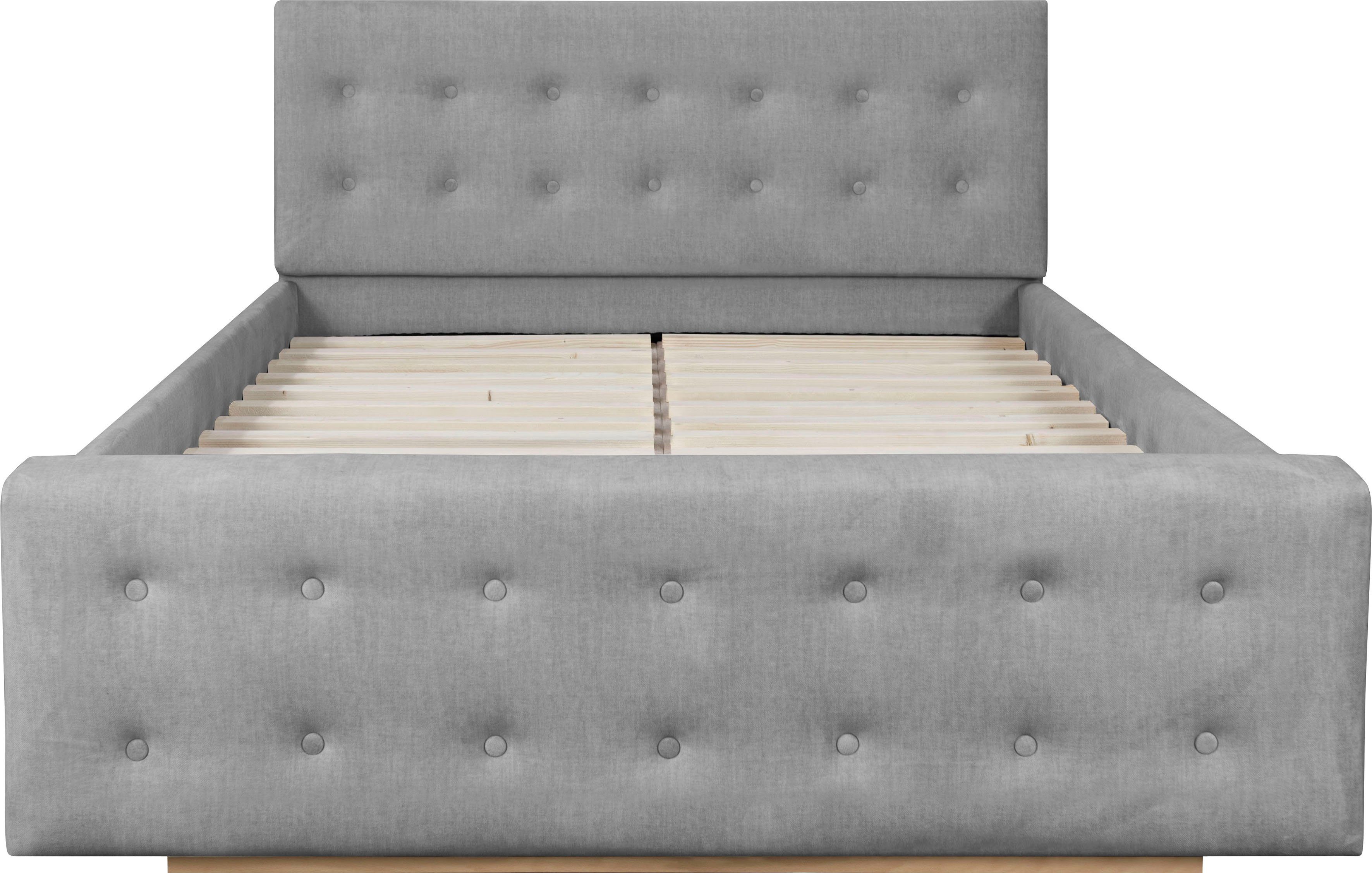 Home affaire Gestoffeerd bed Vaine in 5 breedten, ook in lengte 220 cm, incl. lattenrol