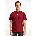 tommy jeans t-shirt tjm tommy badge tee rood