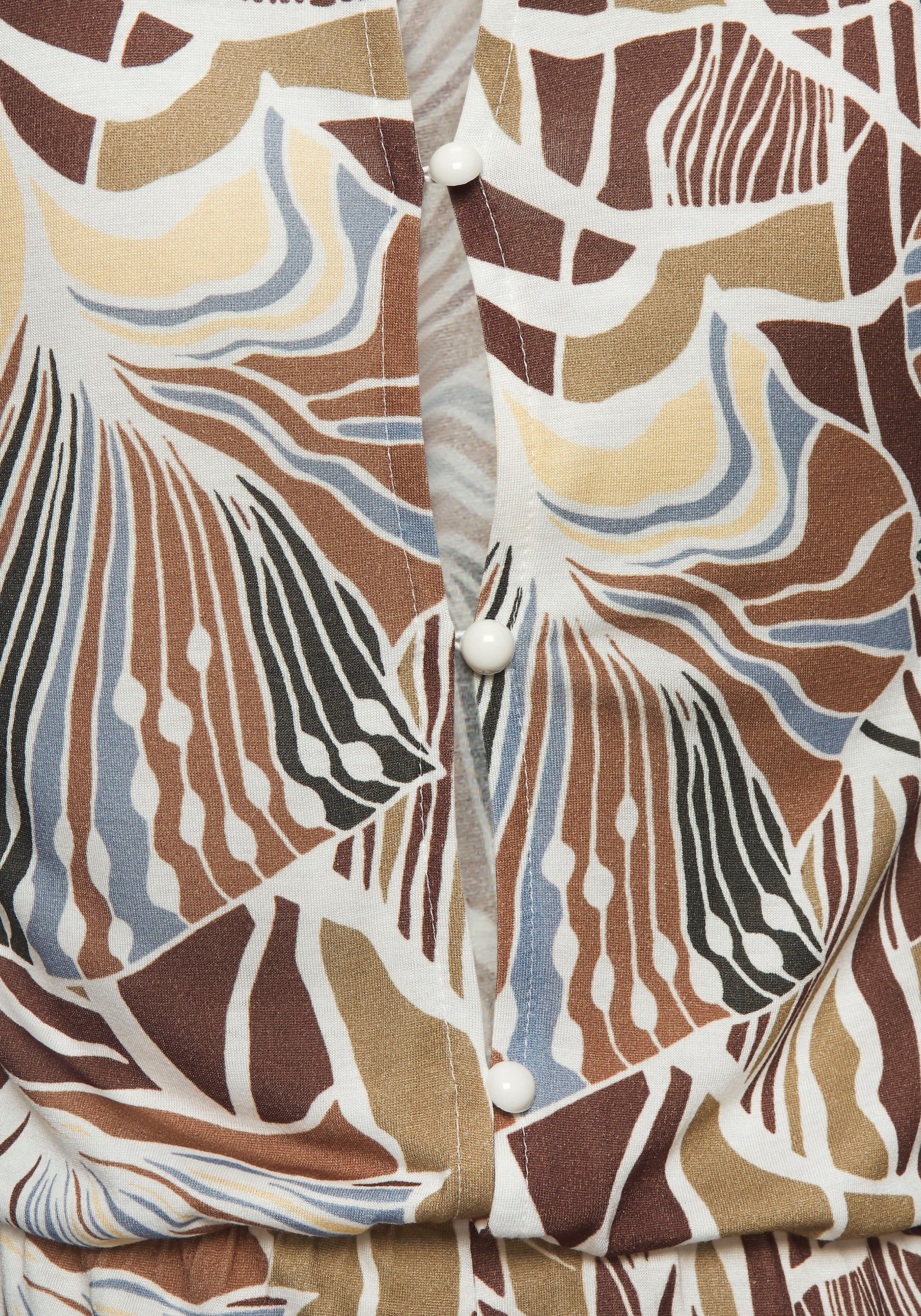 Lascana Jerseyjurk met alloverprint kort zomerjurk strandjurk