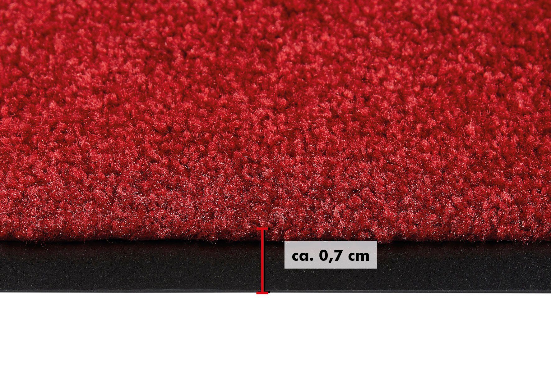 Andiamo Mat Super Wash & Clean, Made in Belgium Vuilopvangmat, uni kleuren, antislip, wasbaar