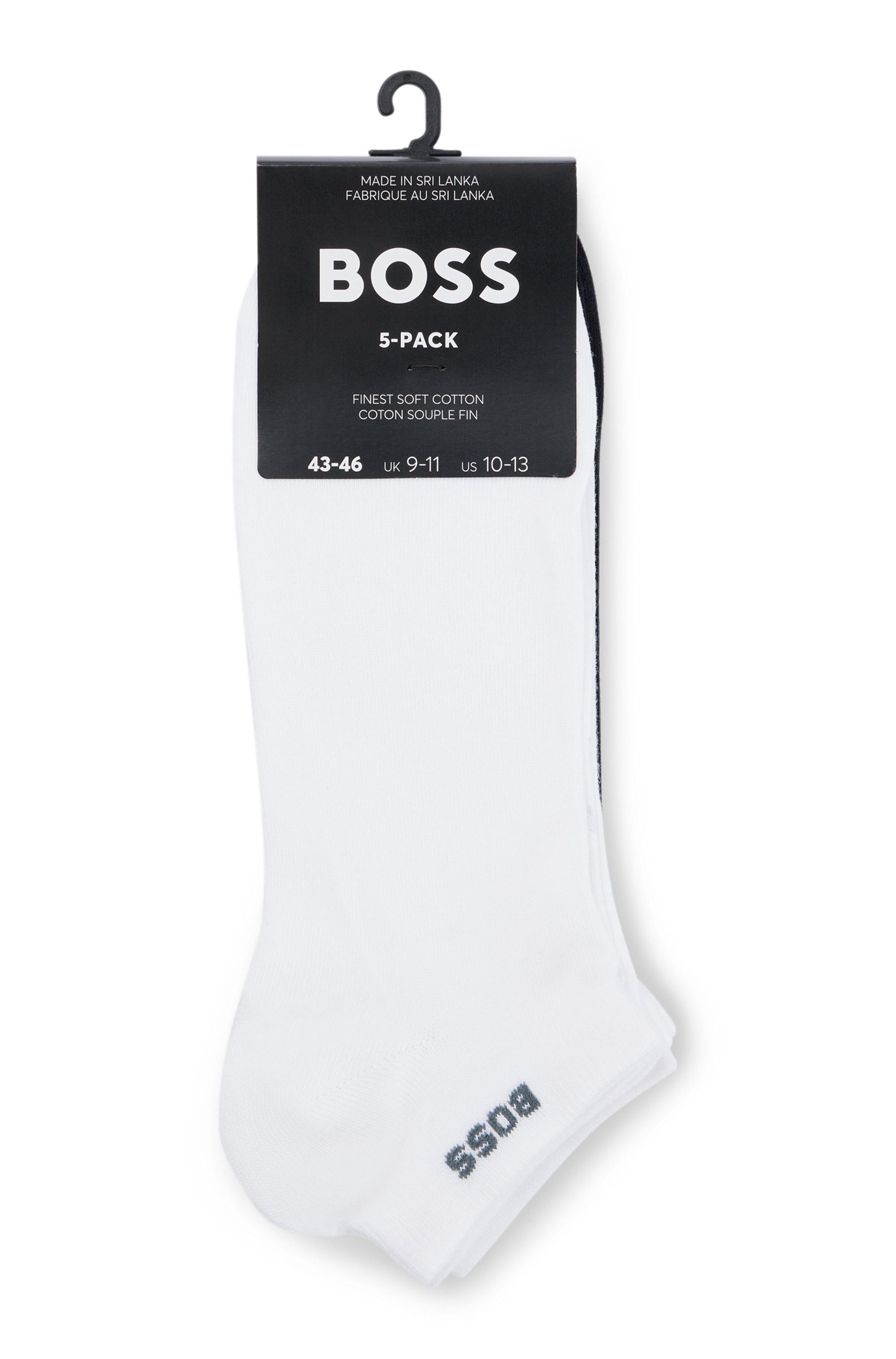 BOSS Sneakersokken 5P AS Uni Color CC (set, 5 paar, 5er)