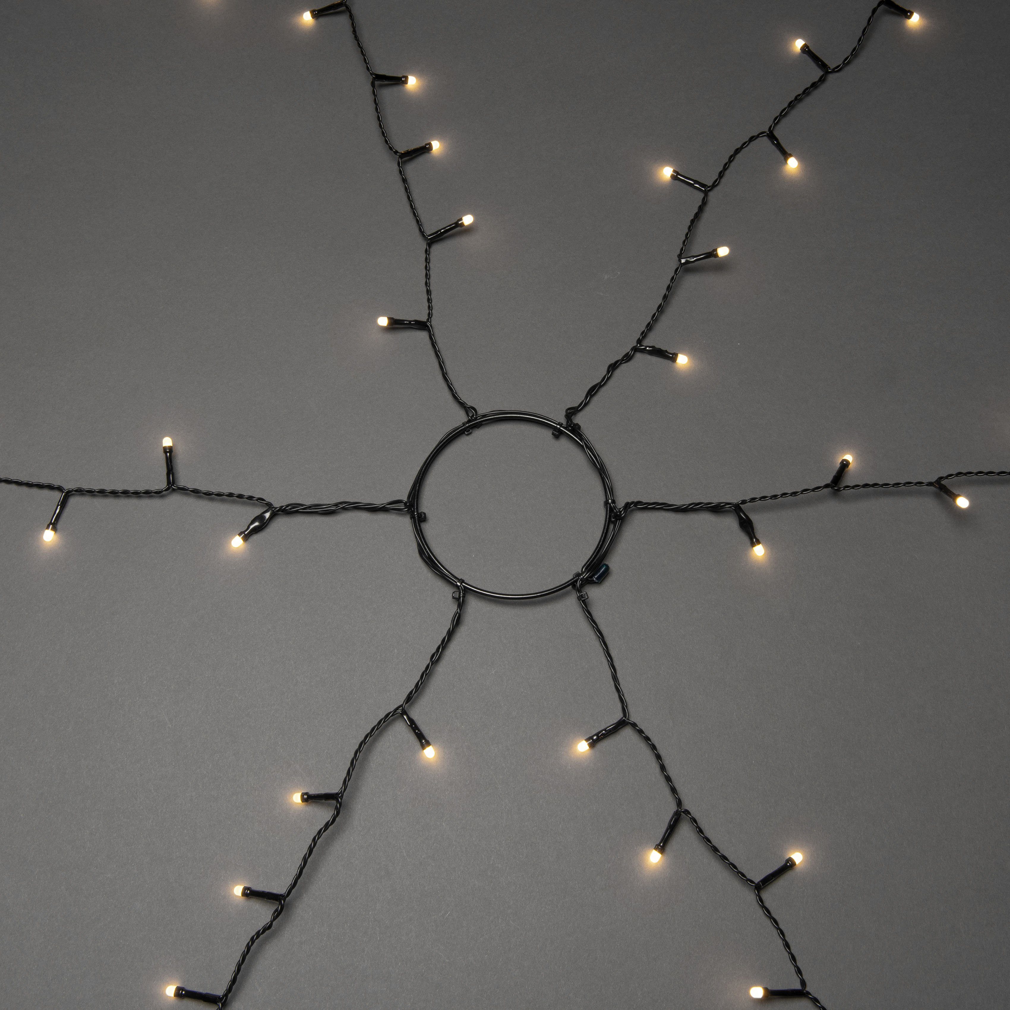 KONSTSMIDE Led-boomverlichting Kerstversiering buiten, kerstversiering Ledlichtsnoer 6 strengen à 45 frozen warmwitte dioden (1 stuk)