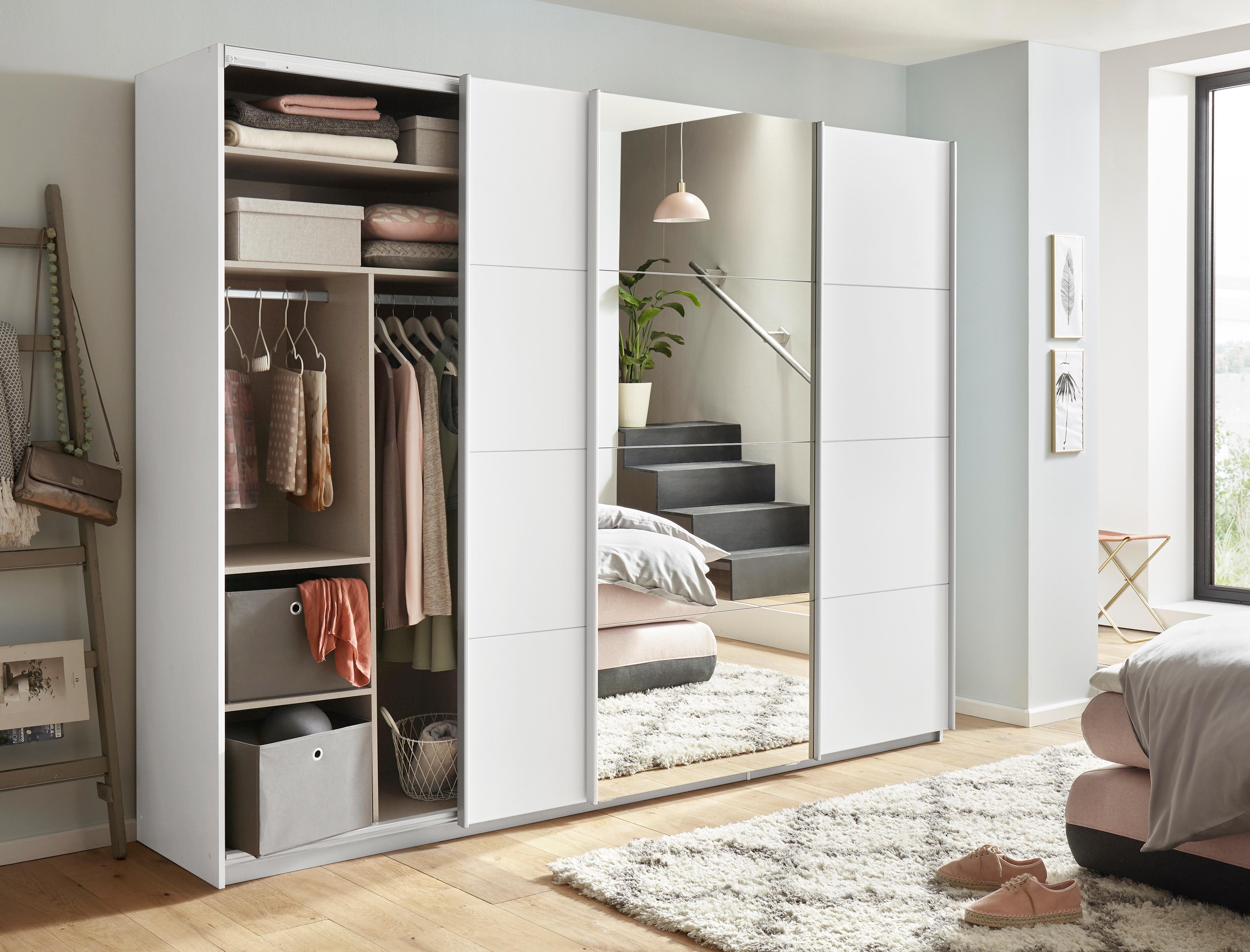 rauch Schuifdeurkast Kledingkast Garderobe CORTONA inclusief interieurindeling,