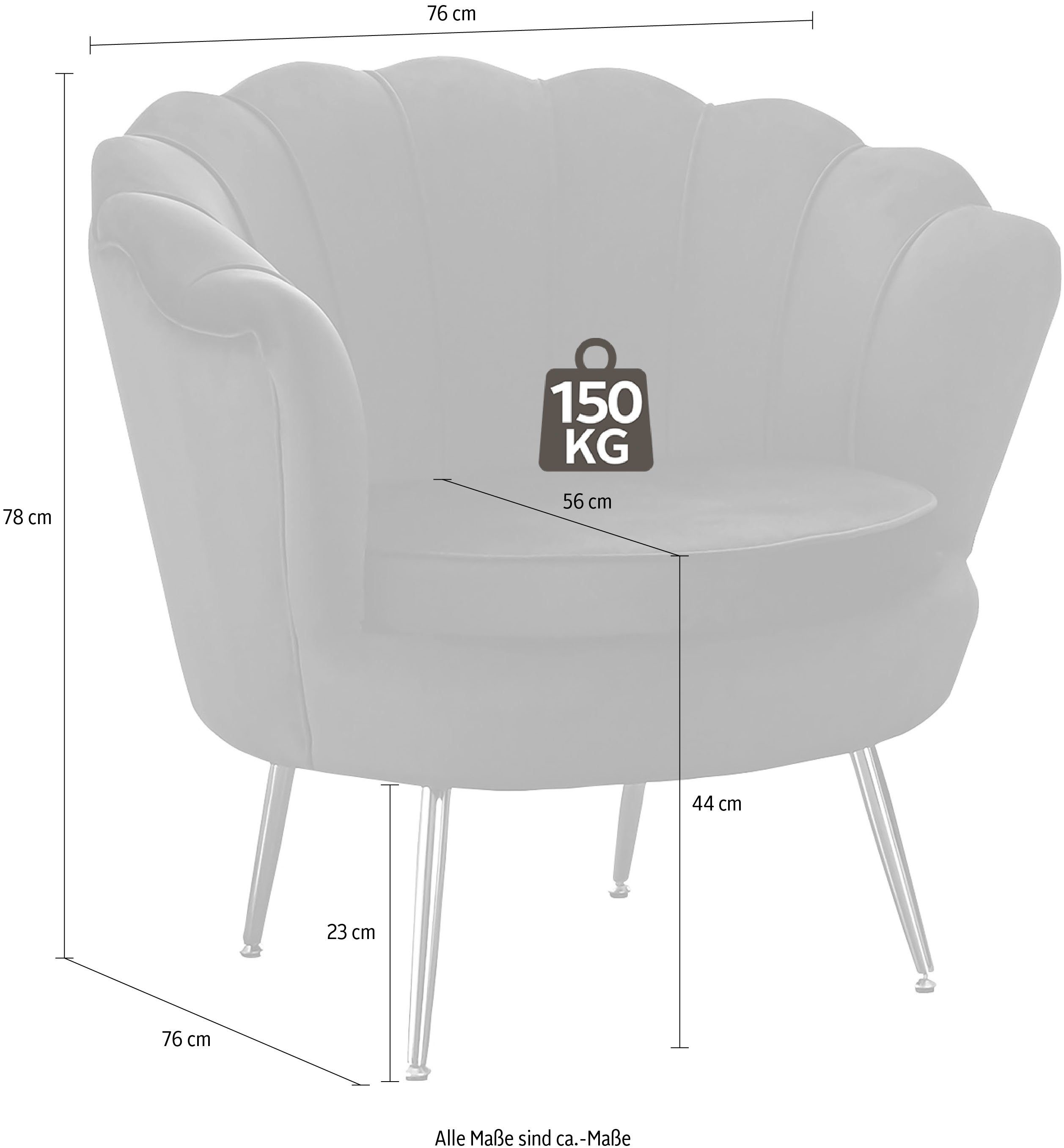SalesFever Loungestoel Clam opvallend schelpdesign