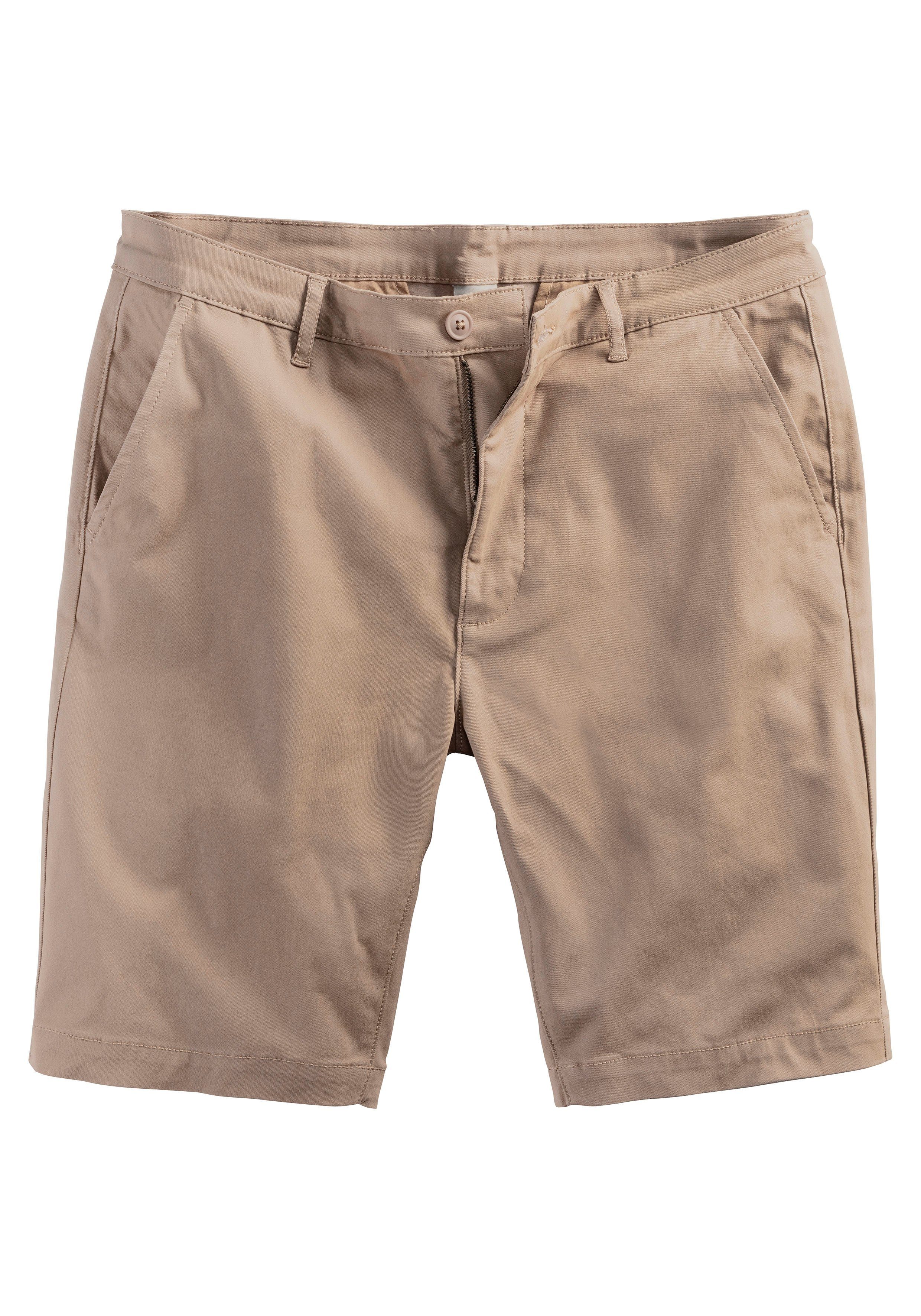 H.I.S Chino-short Regular fit Shorts van elastische katoenkwaliteit