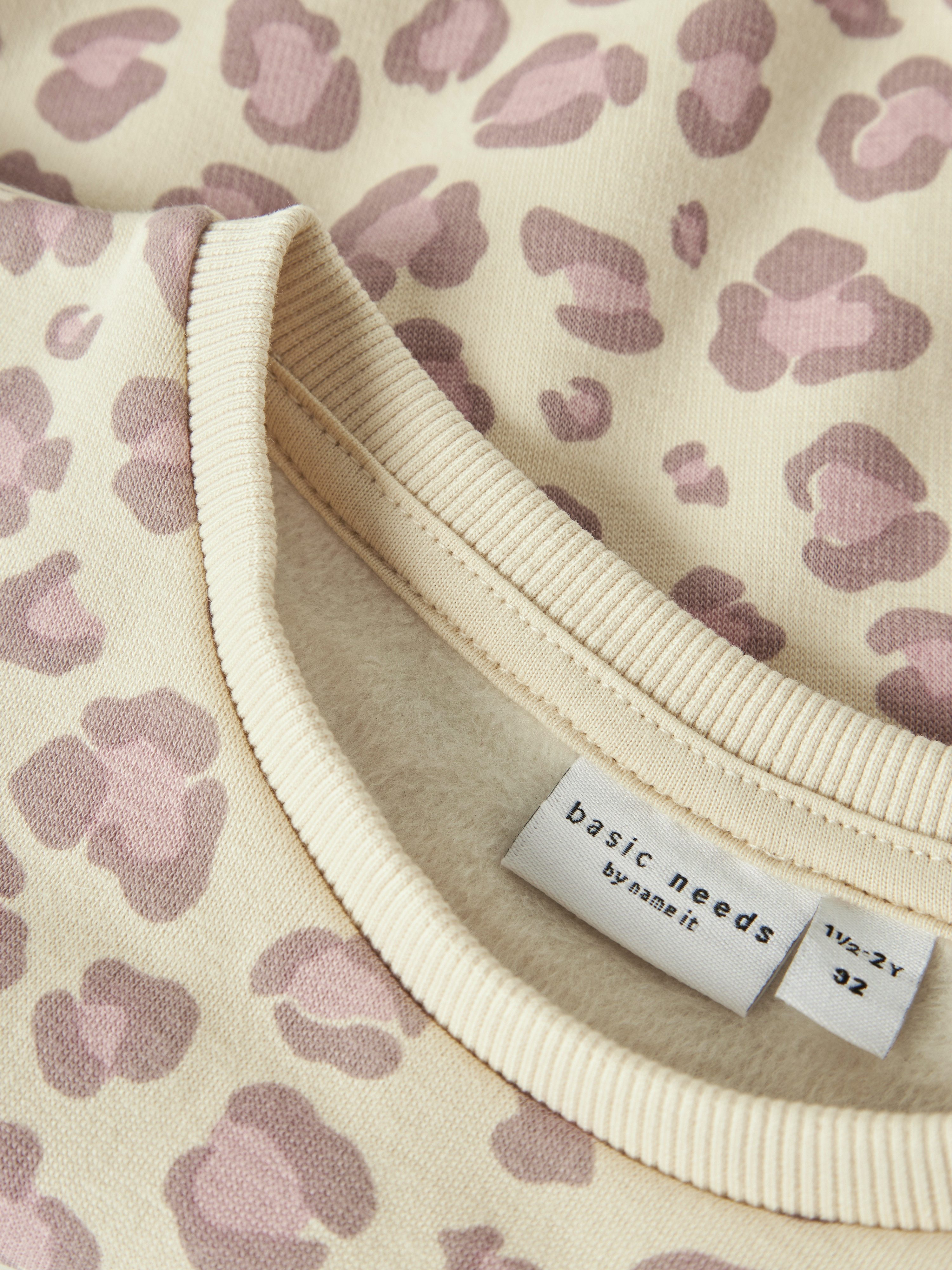Name It Sweatshirt NMFDAVINA LS SWEAT FLEECE BRU NOOS