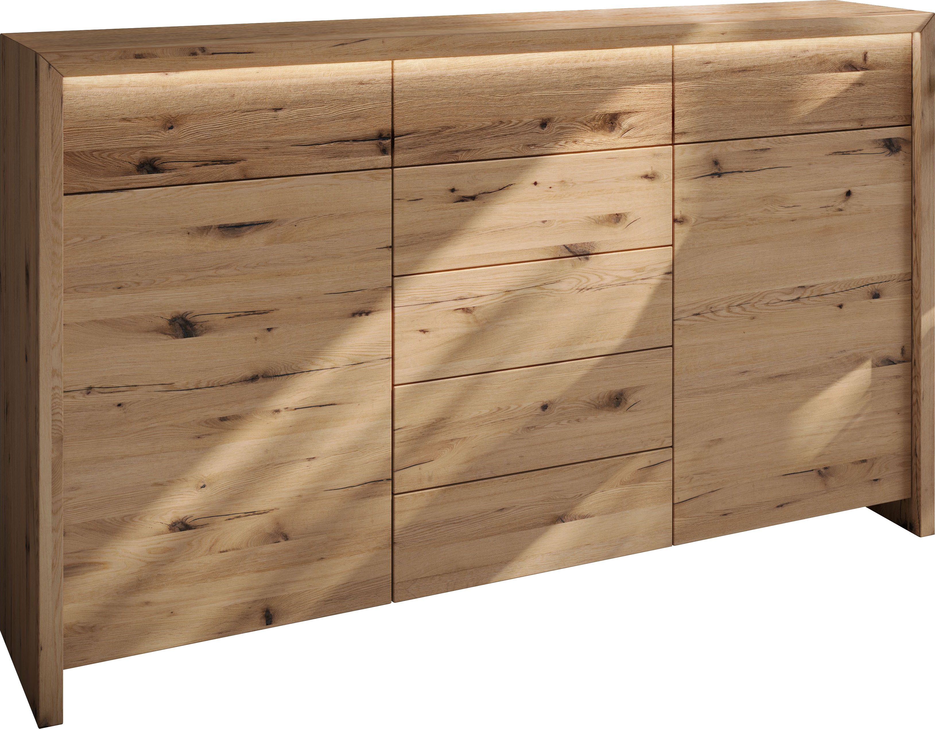 Home affaire Kast met laden en deuren Ambroise Breedte 188 cm, incl. LED-verlichting