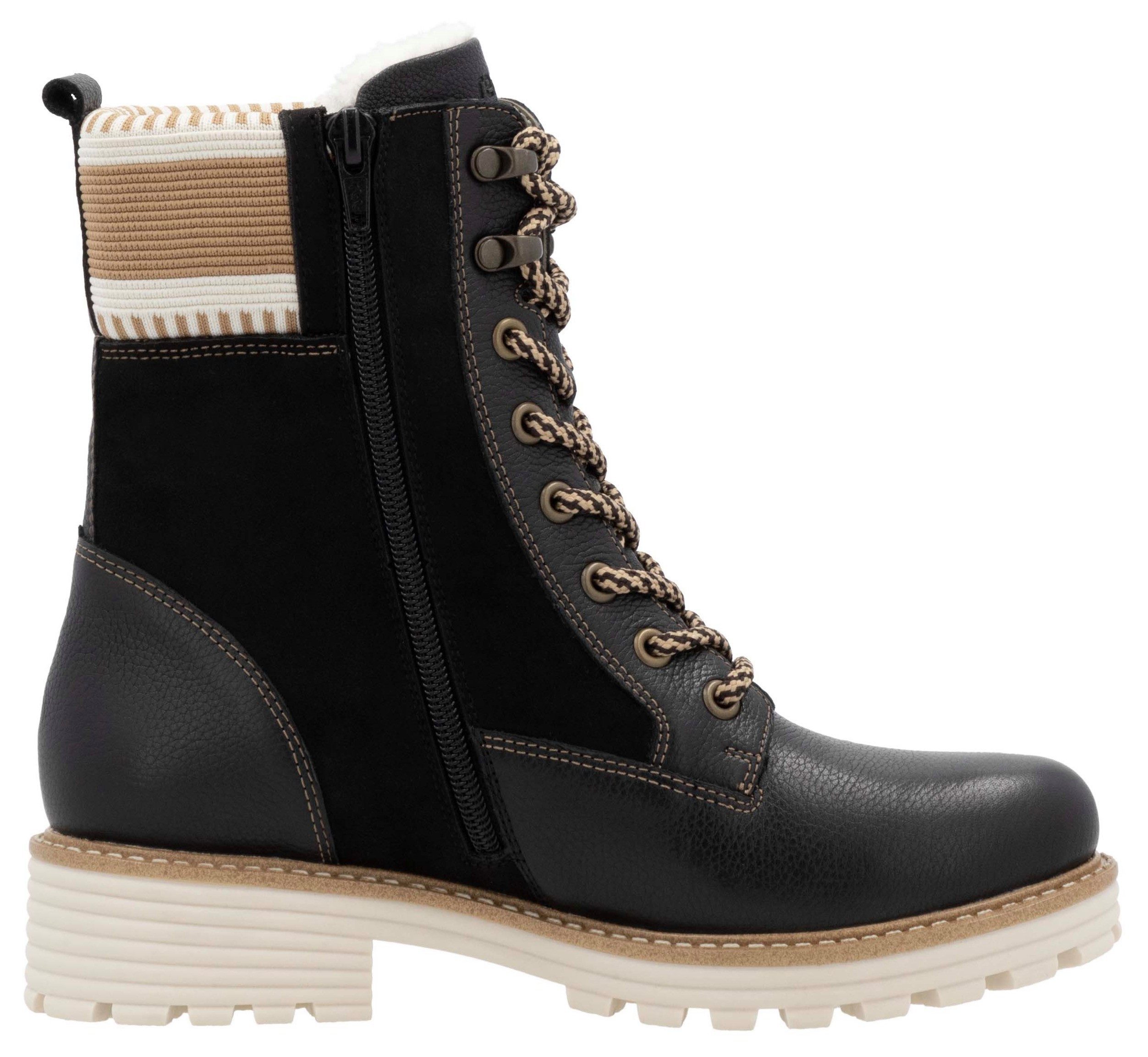 Remonte Winterlaarzen Elisabeth Hurley-Collection , veterschoenen, veterschoenen met waterafstotende tex-membraan