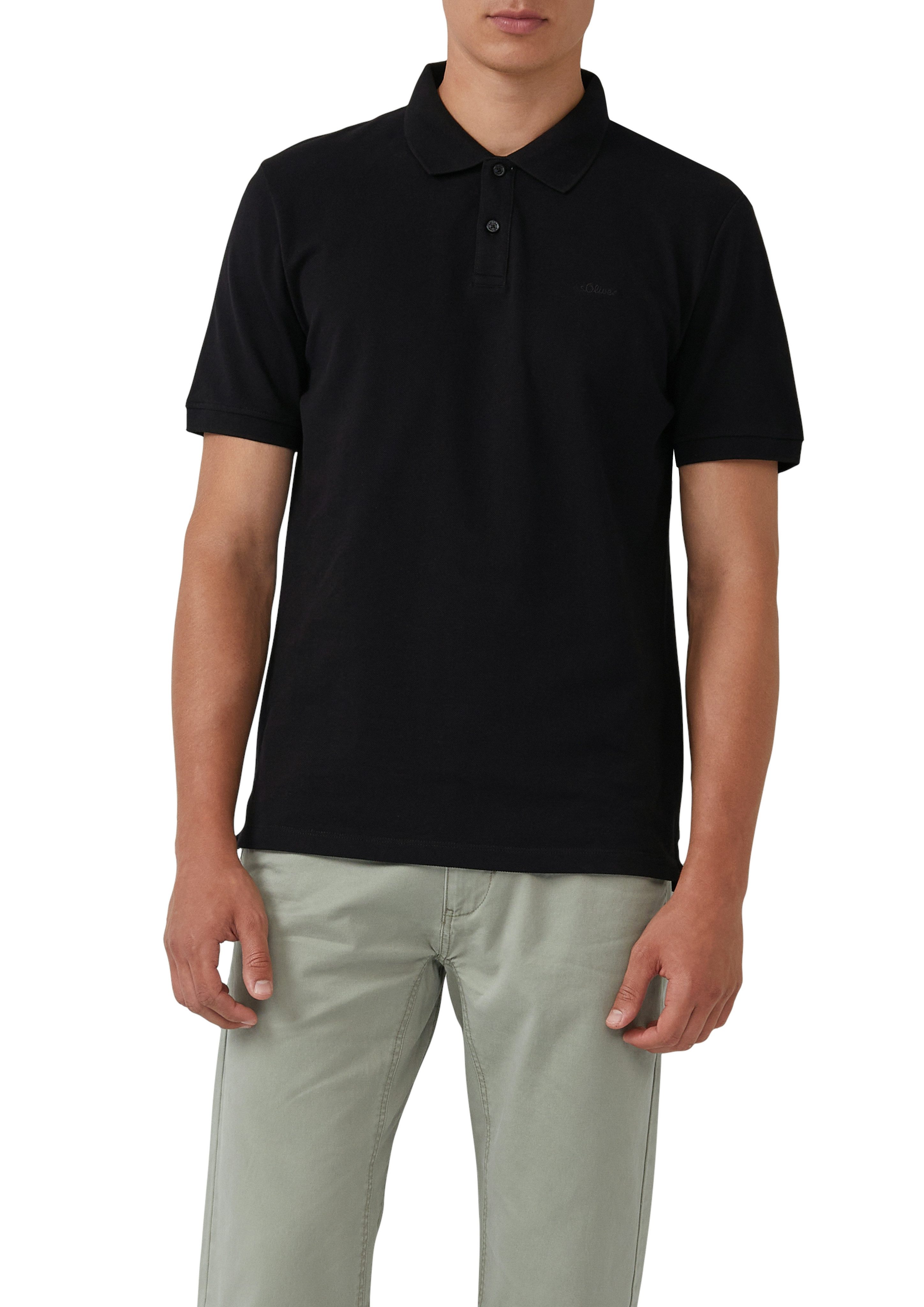 s.Oliver Poloshirt met geborduurd logo (set, 2-delig)