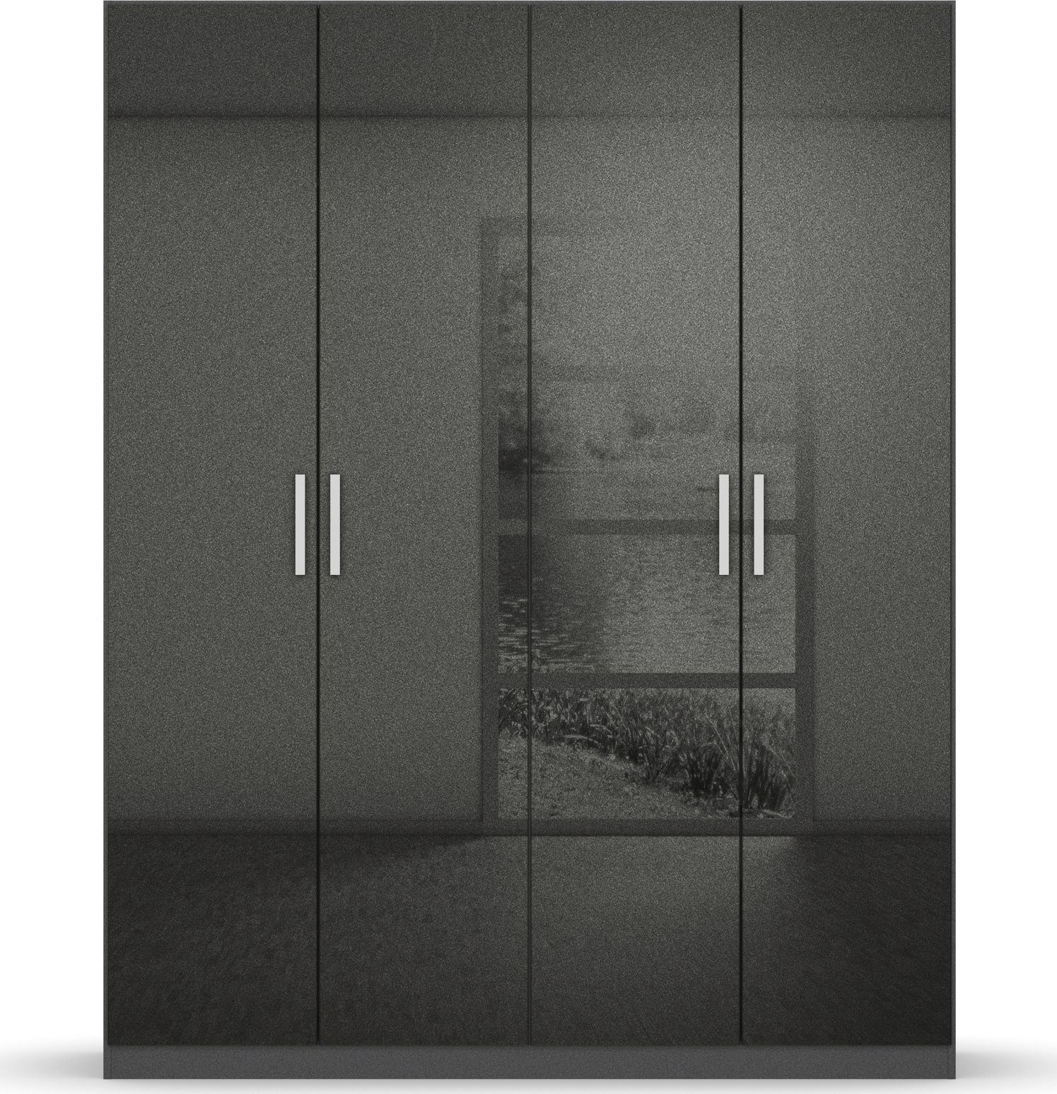 rauch Draaideurkast Koluna Hoogglansfront, inclusief 2 lades en extra planken
