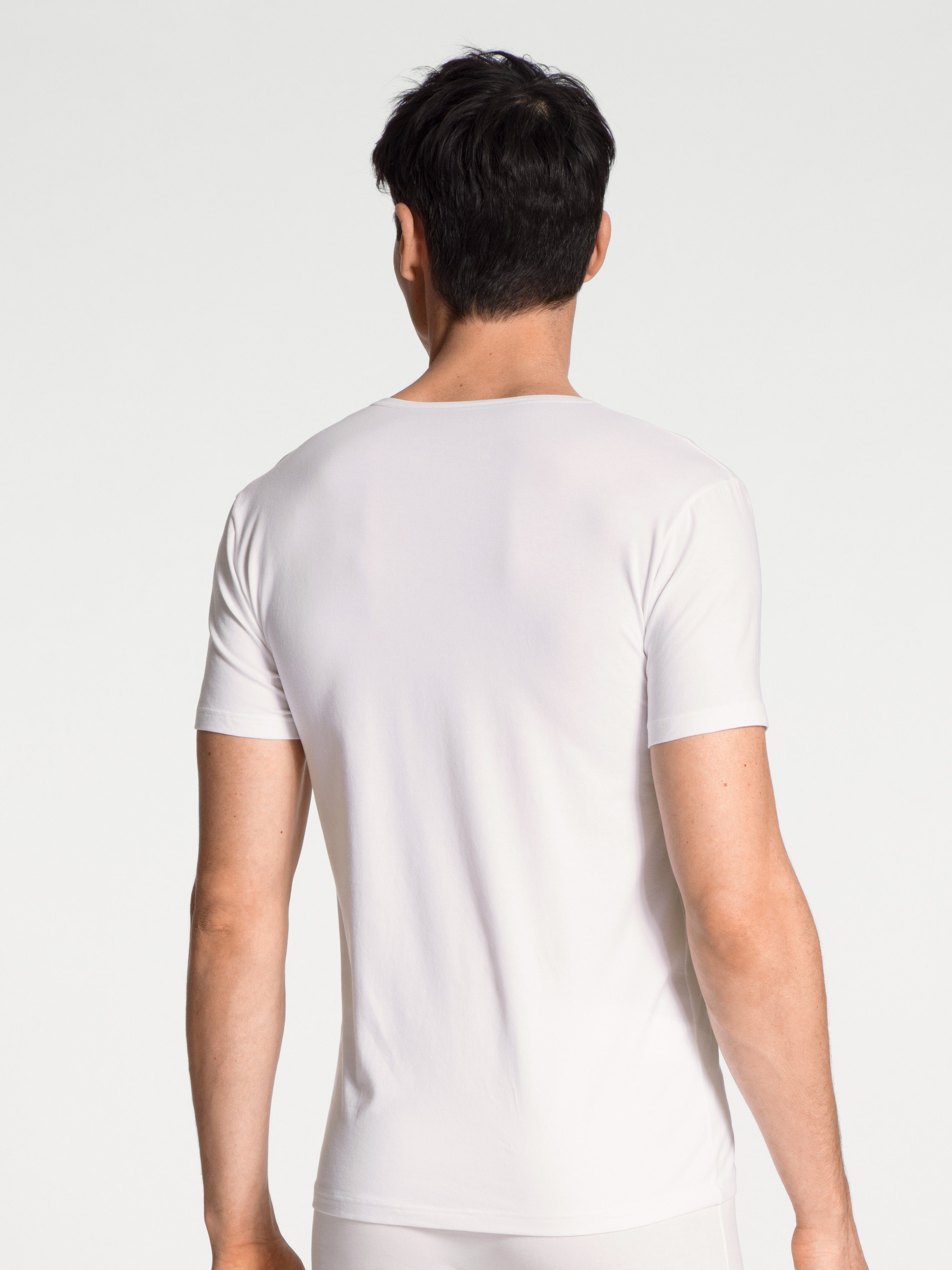 CALIDA T-shirt Cotton Code met v-halslijn en perfecte pasvorm