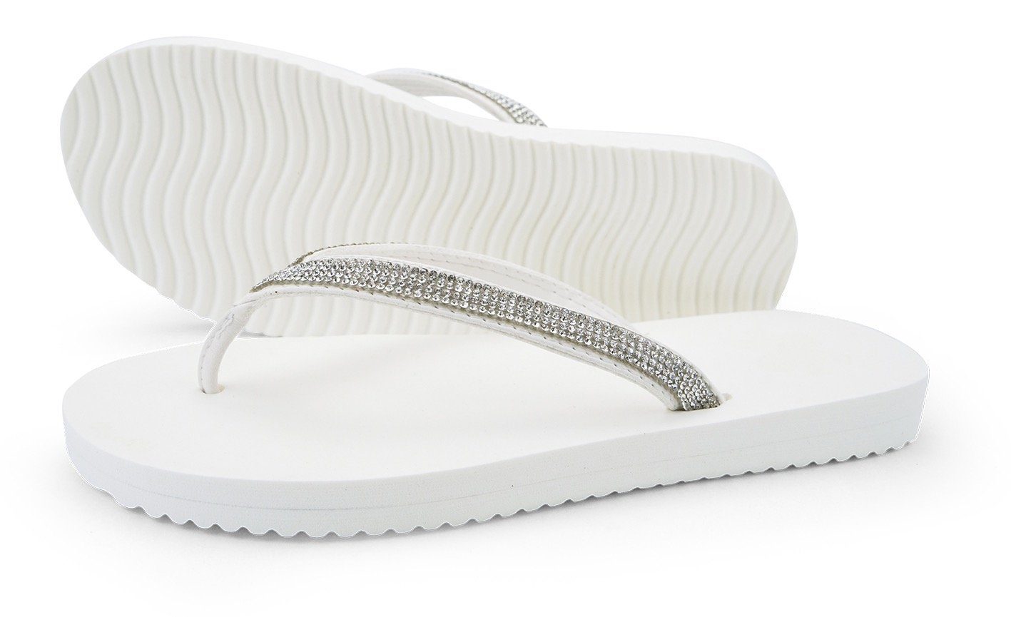 Flip Flop Teenslippers Flip* zomerschoen, slippers, poolslides met glinsterende bandjes