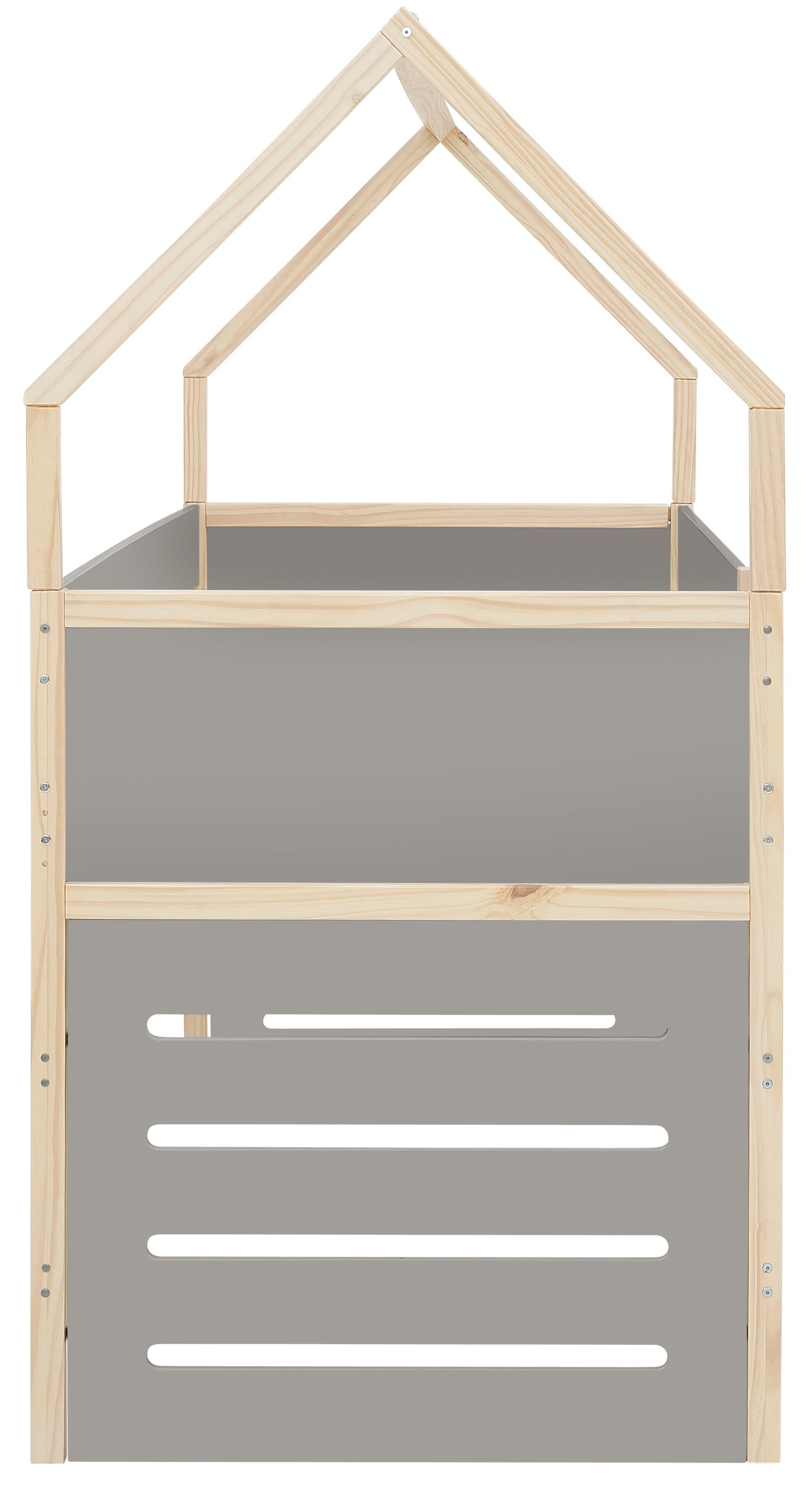 Lüttenhütt Hoogslaper Janne Grenenhout, 1-persoons, inclusief houten ladder, ligoppervlak 90x200 cm
