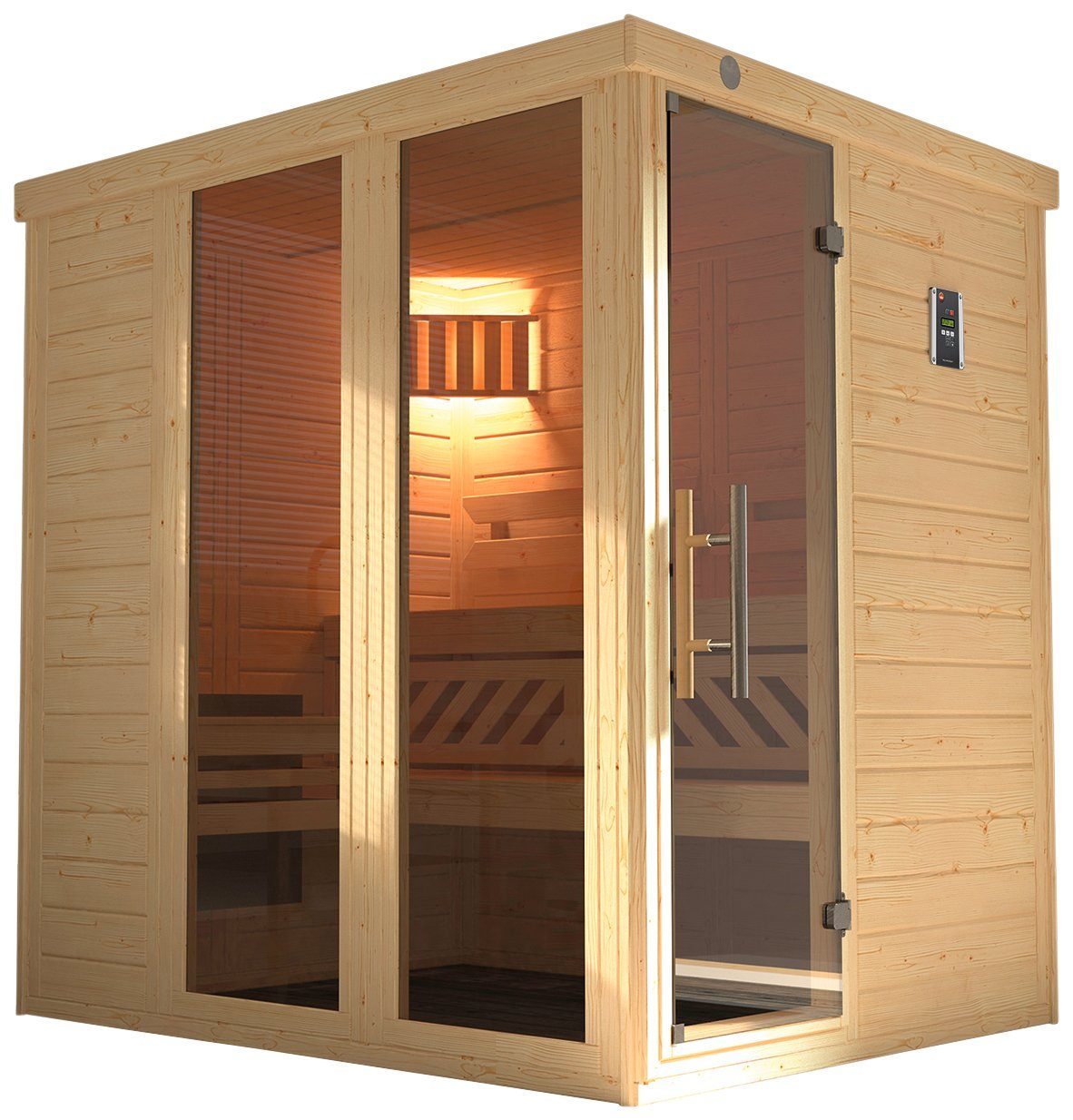 weka Sauna Kemi Panorama 7,5 kw kachel met externe bediening