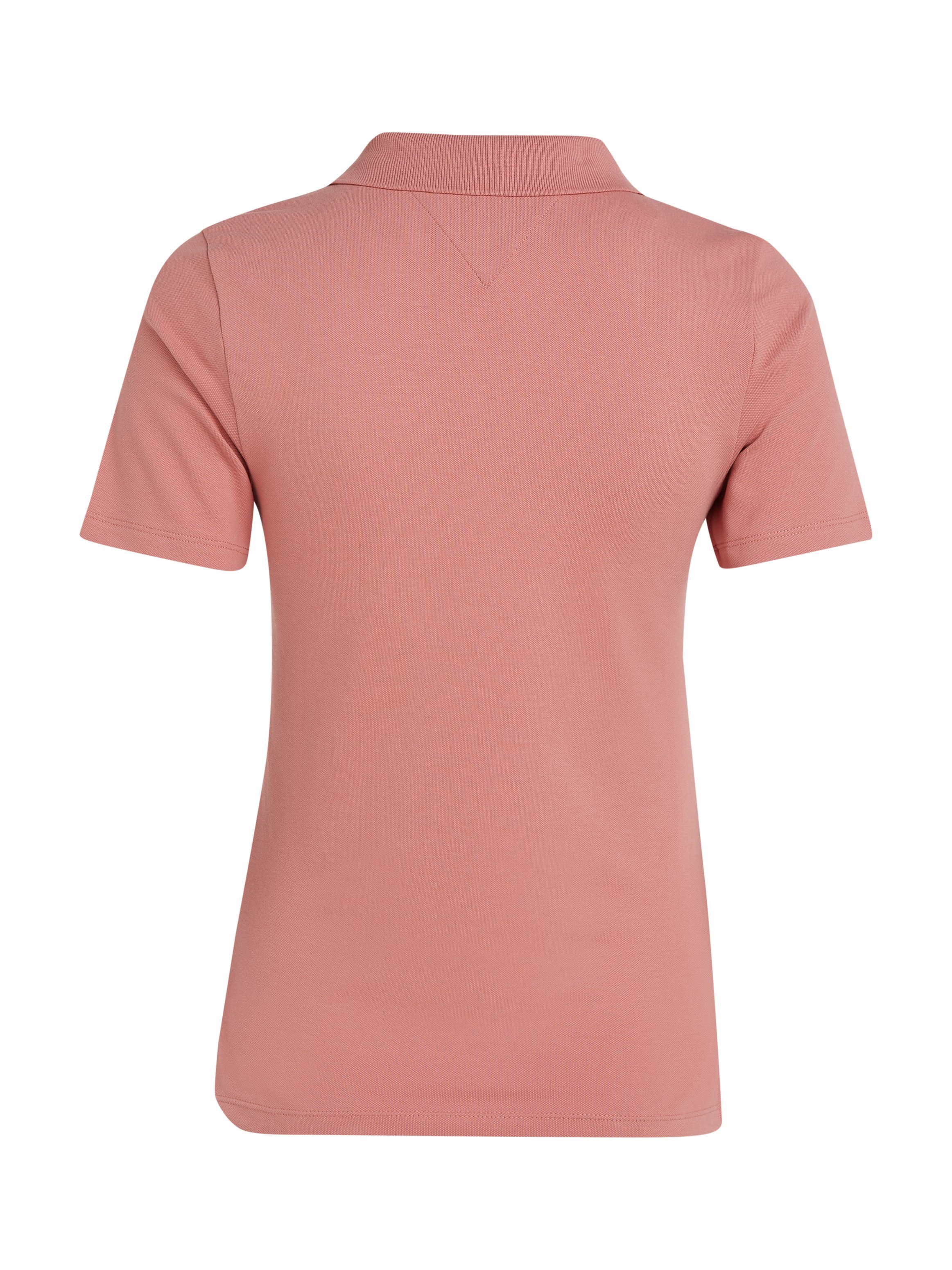 Tommy Hilfiger Poloshirt 1985 SLIM PIQUE POLO SS met discreet geborduurd tommy hilfiger logo