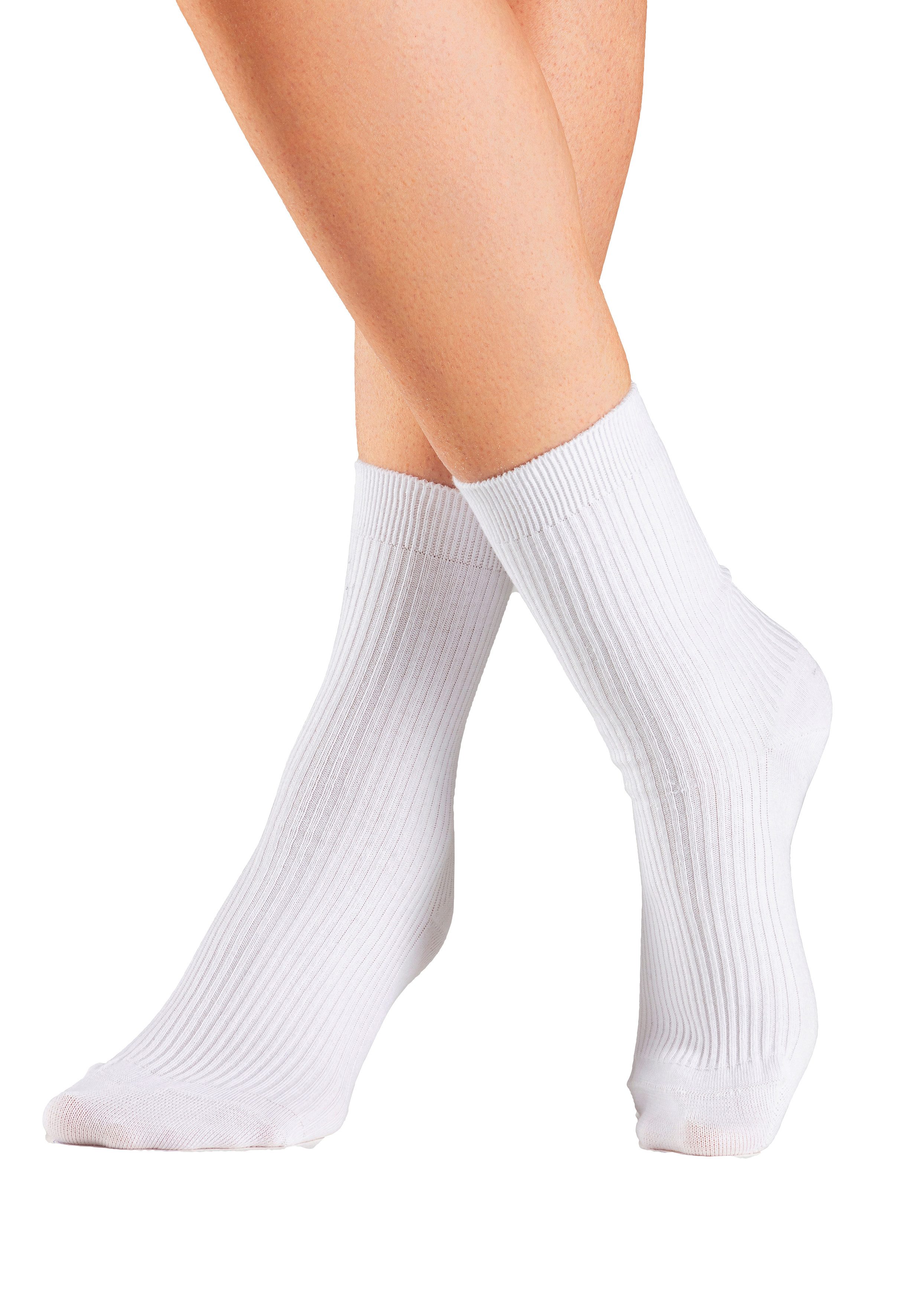 Lavana Basic sokken met fijne rib (set, 5 paar)